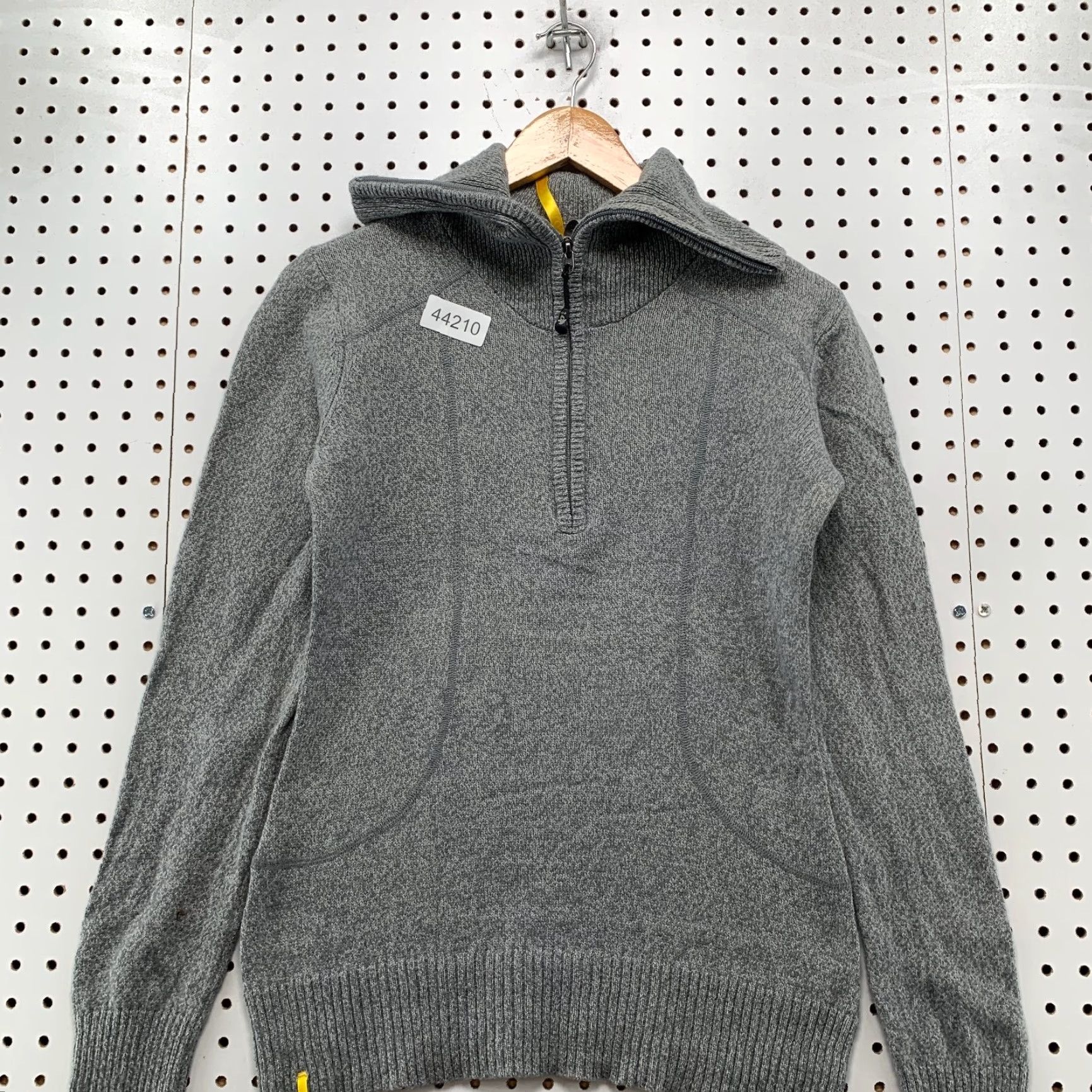 Vintage Lole Merino Wool 1/2 Zip Sweater Womens S Gray Cowl Neck 1/2 Zip Wool Knit Pullover Winter, Spring, Fall Womens Size S / US 4 / IT 40 - 3 Thumbnail