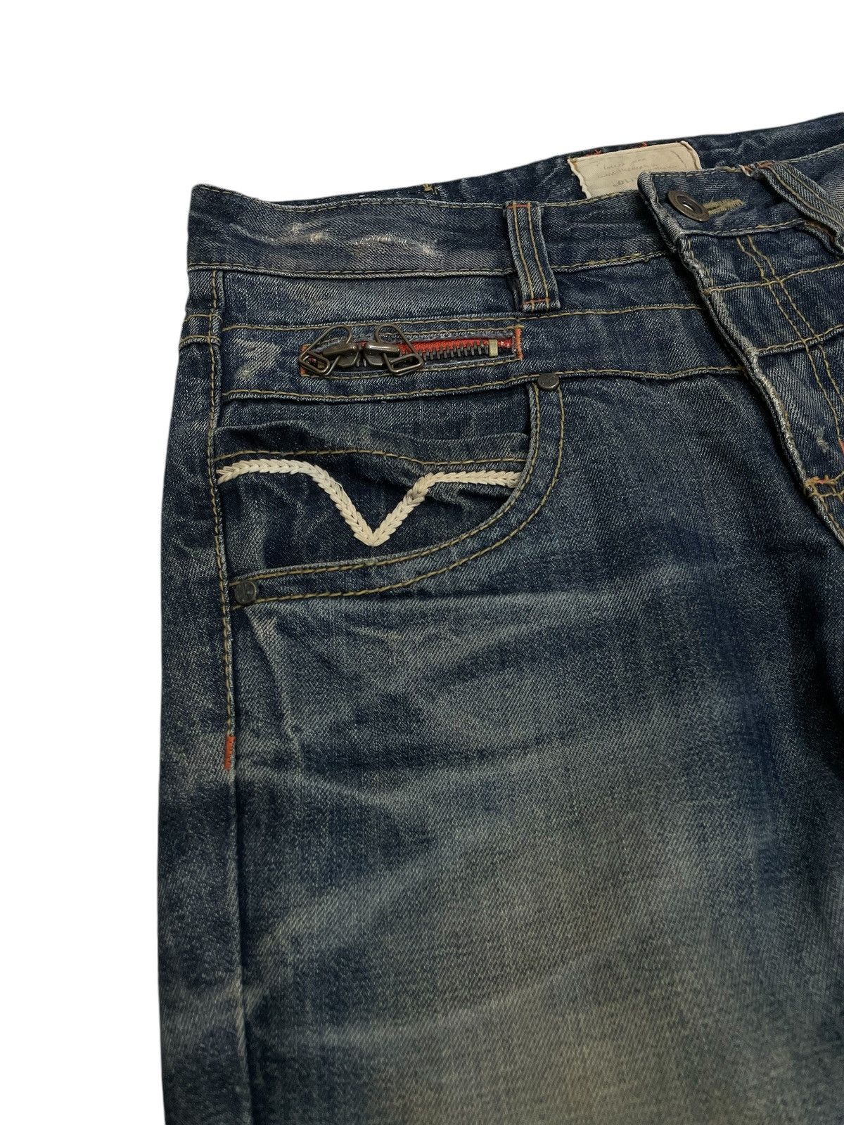 If Six Was Nine Lolita Muddy Whisker Distressed Denim Pants Size US 30 / EU 46 - 10 Thumbnail
