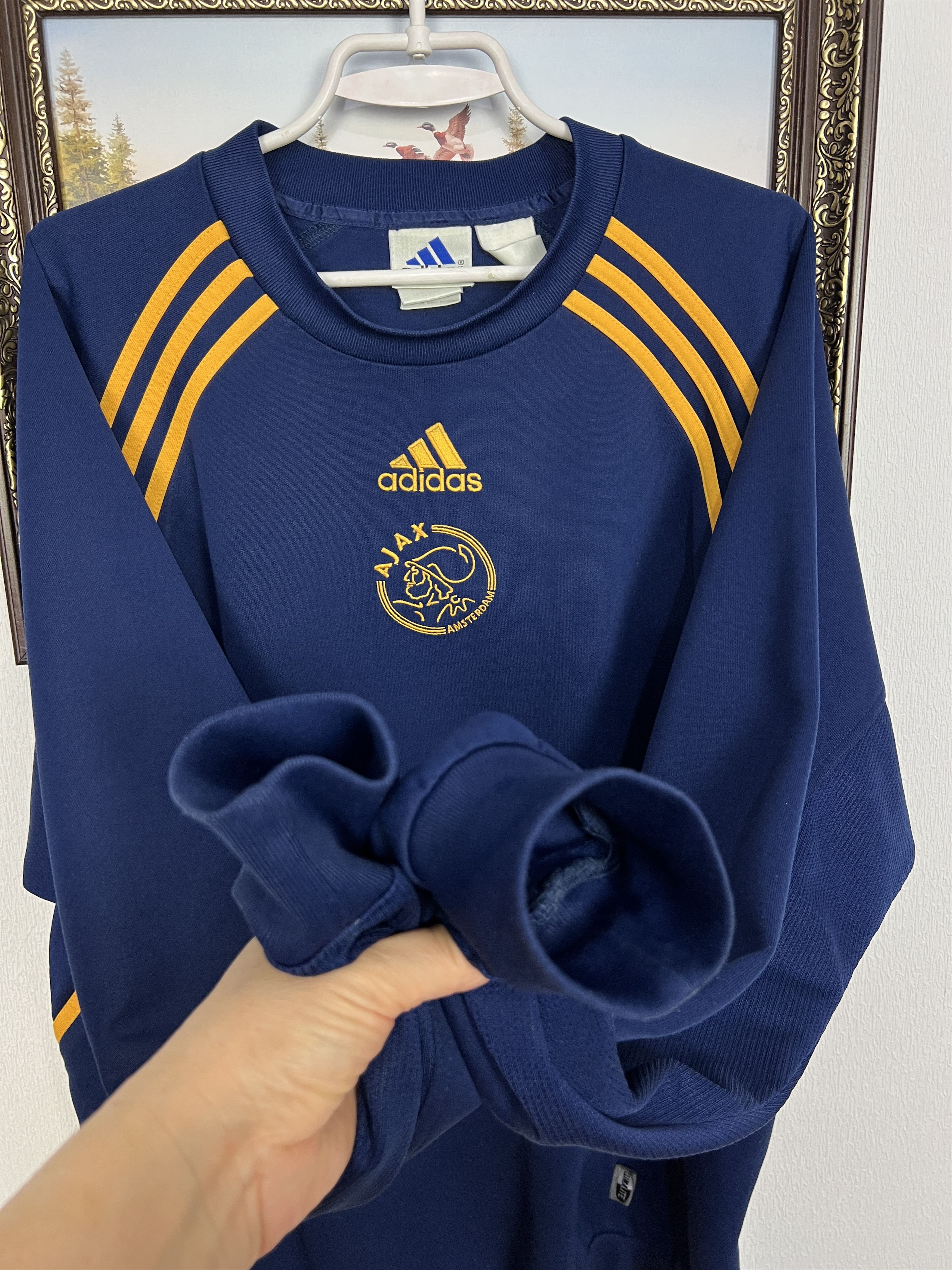 Adidas Ajax Amsterdam Football Sweatshirt Track Top Crewneck Size US L / EU 52-54 / 3 - 5 Thumbnail