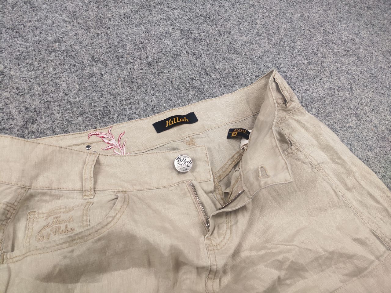 Miss Sixty Y2K Vintage Linen Mini Skirt Killah Miss Sixty hysteric LGB Size 30" / US 8 / IT 44 - 10 Thumbnail