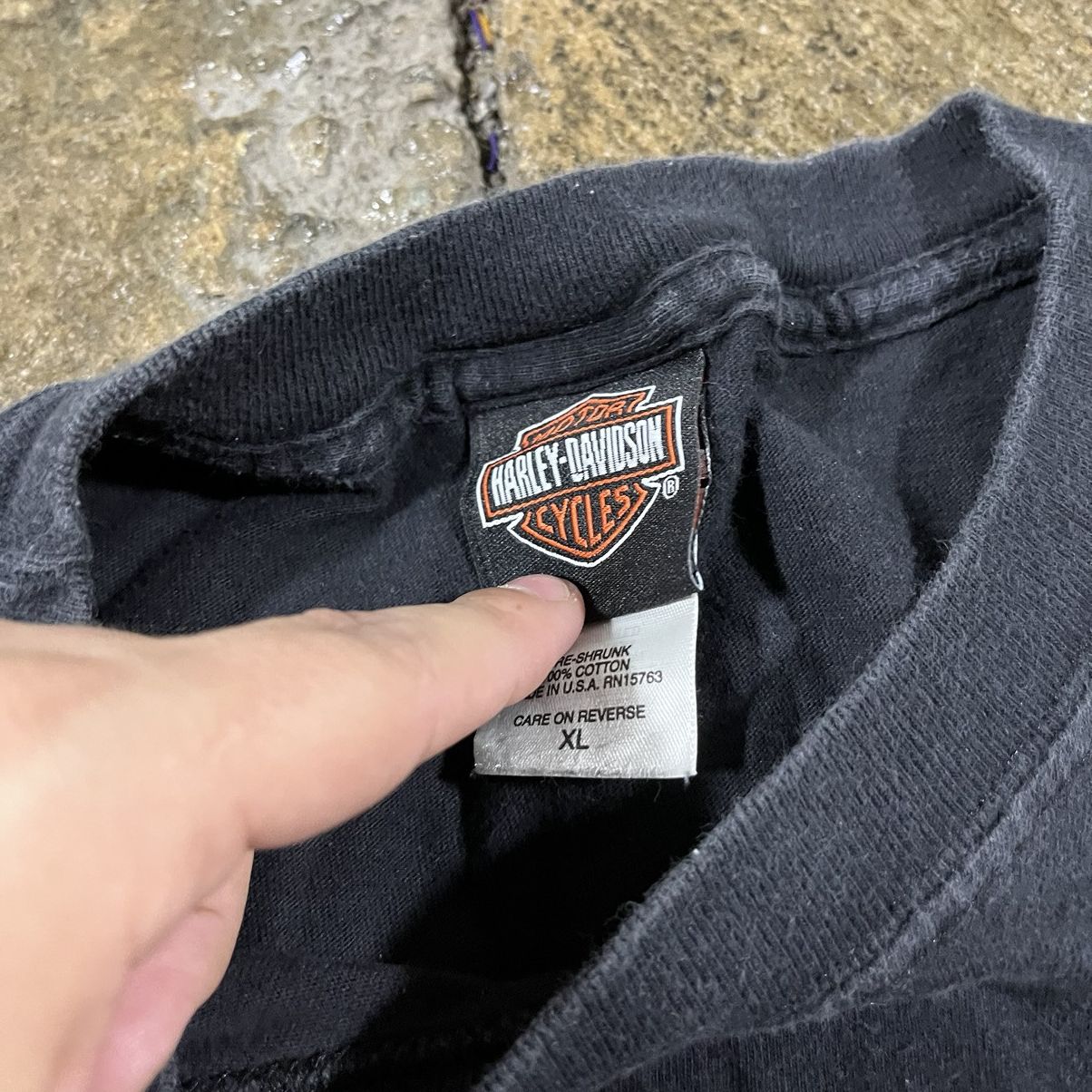 Harley Davidson × Vintage Crazy Vintage Harley Davidson Flame Biker Logo Tee Shirt Size US XL / EU 56 / 4 - 5 Thumbnail