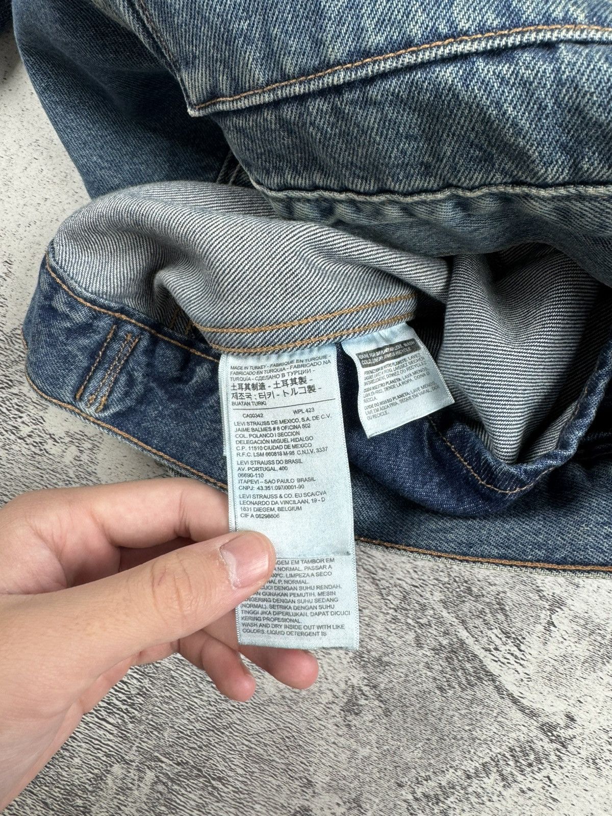 Levi's Made & Crafted Levis Made Crafted Pleated Front Type Work Blue Men’s Trucker Denim Jeans Jacket Size US M / EU 48-50 / 2 - 12 Thumbnail