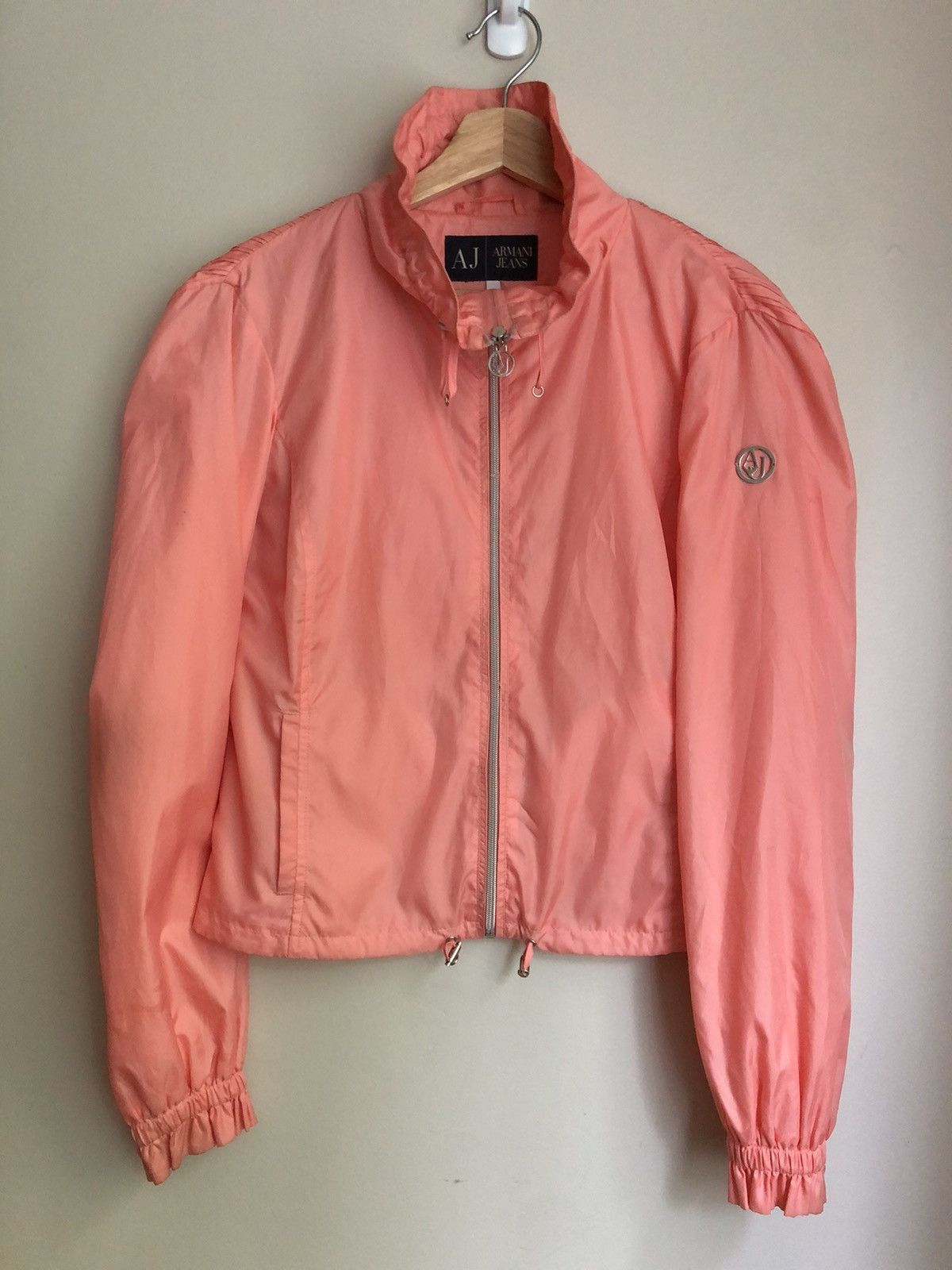 Vintage Armani Jeans Pleated Windbreaker