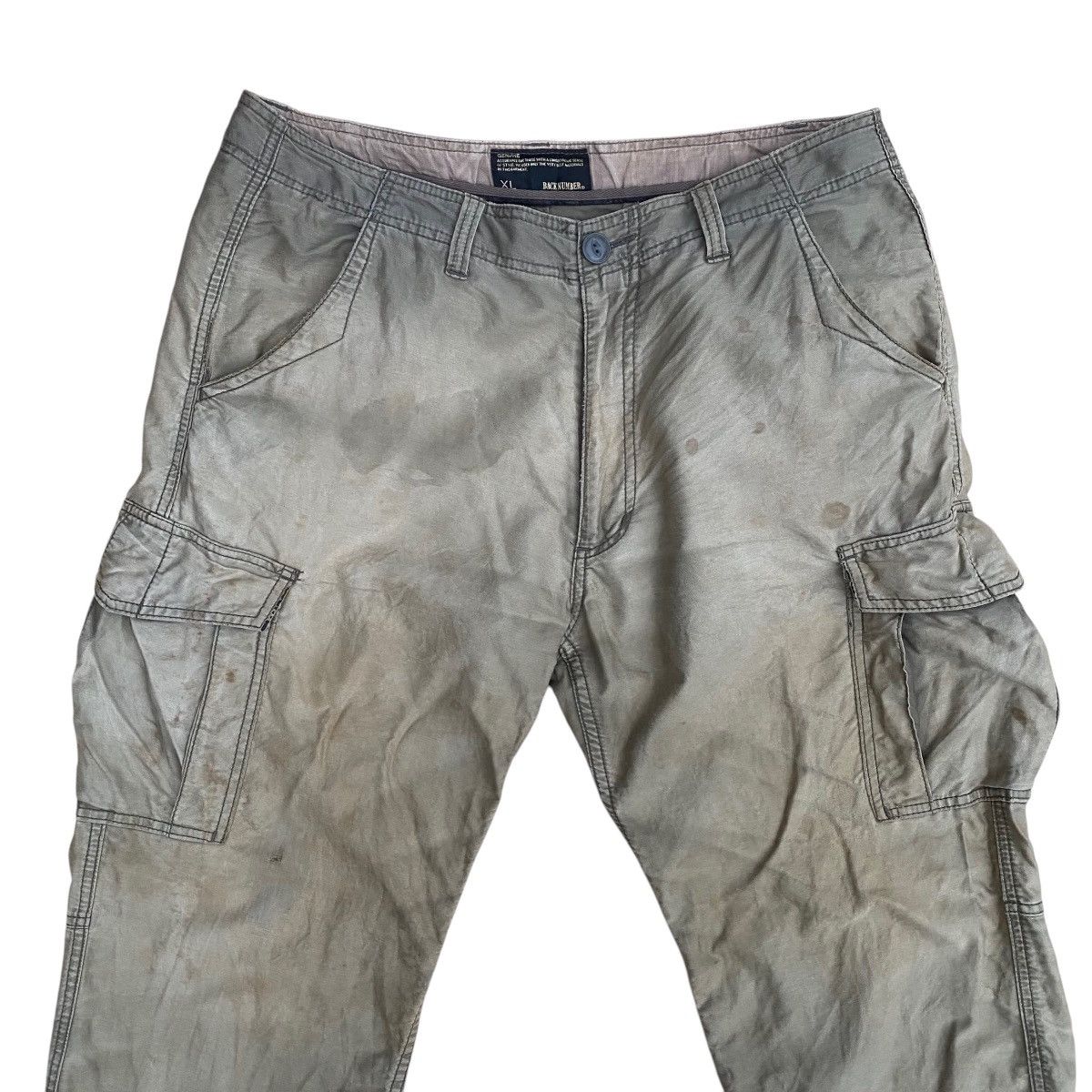 Designer × Japanese Brand Back Number Tactical Multipocket Cargo Pants Drawstrings Size US 36 / EU 52 - 2 Thumbnail