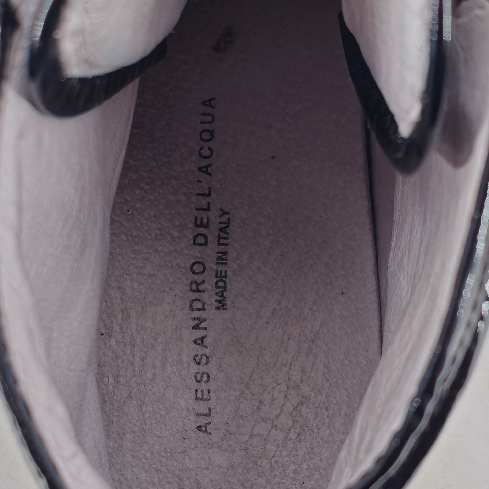 Alessandro Dell'acqua Alessandro Dell'Acqua Black Silver Metallic Fashion High-top Size US 10.5 / EU 43-44 - 12 Thumbnail