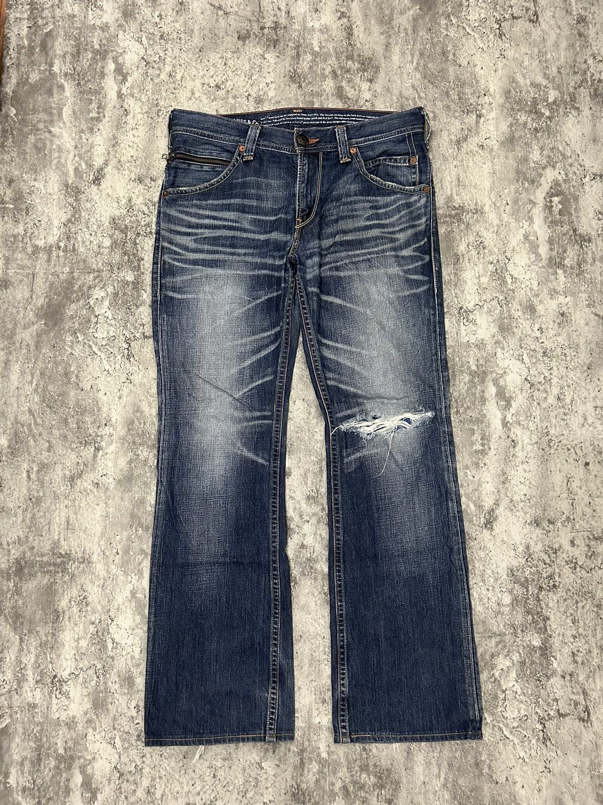 Levi's 90s Levis 507 Vintage Y2K Boot Cut Retro Denim Pants Size US 36 / EU 52 - 2 Thumbnail