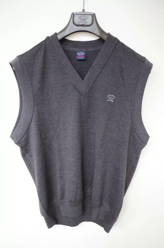 Paul & Shark RRP700€ PAUL&SHARK sz L Vest New Virgin Wool Knitted Size US L / EU 52-54 / 3 - 1 Thumbnail