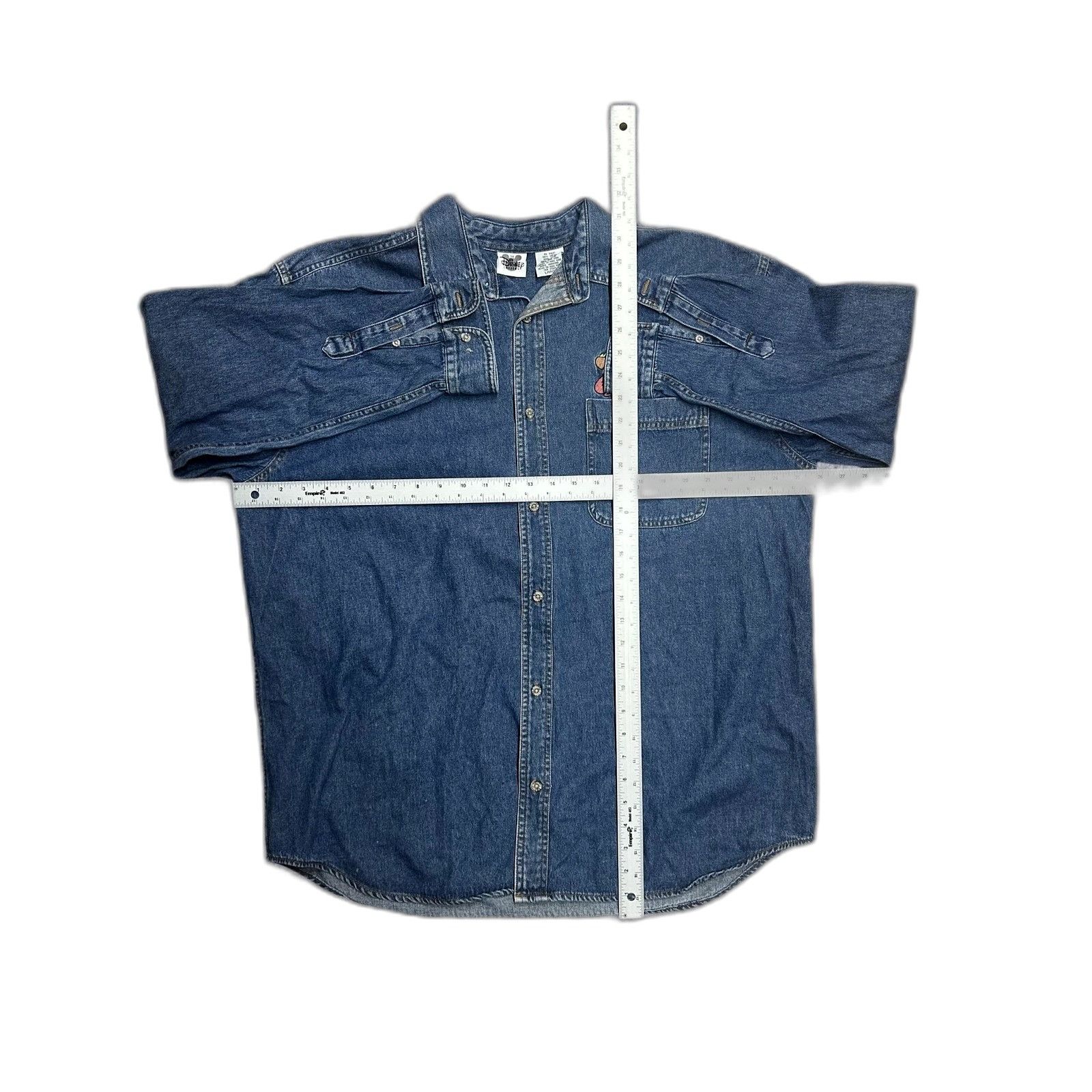 Disney Vintage Disney Dwarves Denim Shirt Long Sleeve Large Size US L / EU 52-54 / 3 - 3 Thumbnail