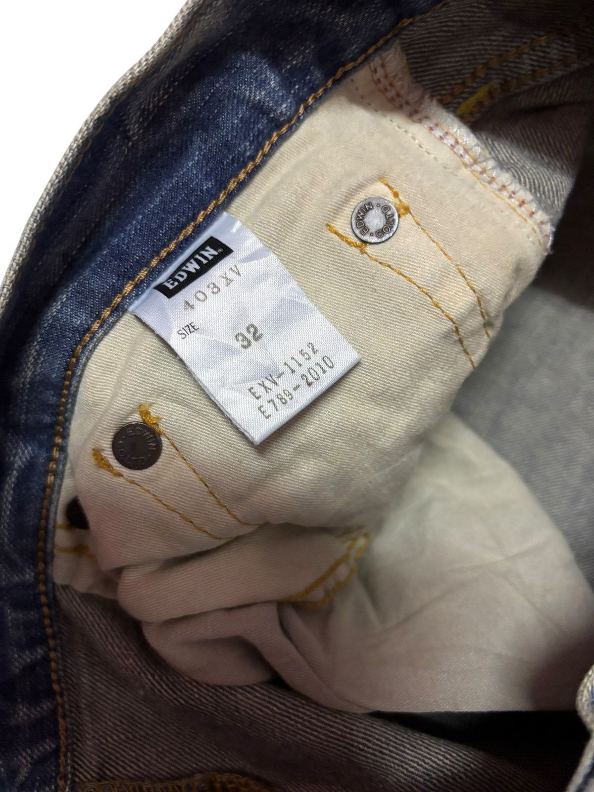 Edwin Vtg Edwin XV Japan 403 Distressed Jeans Size US 32 / EU 48 - 7 Thumbnail