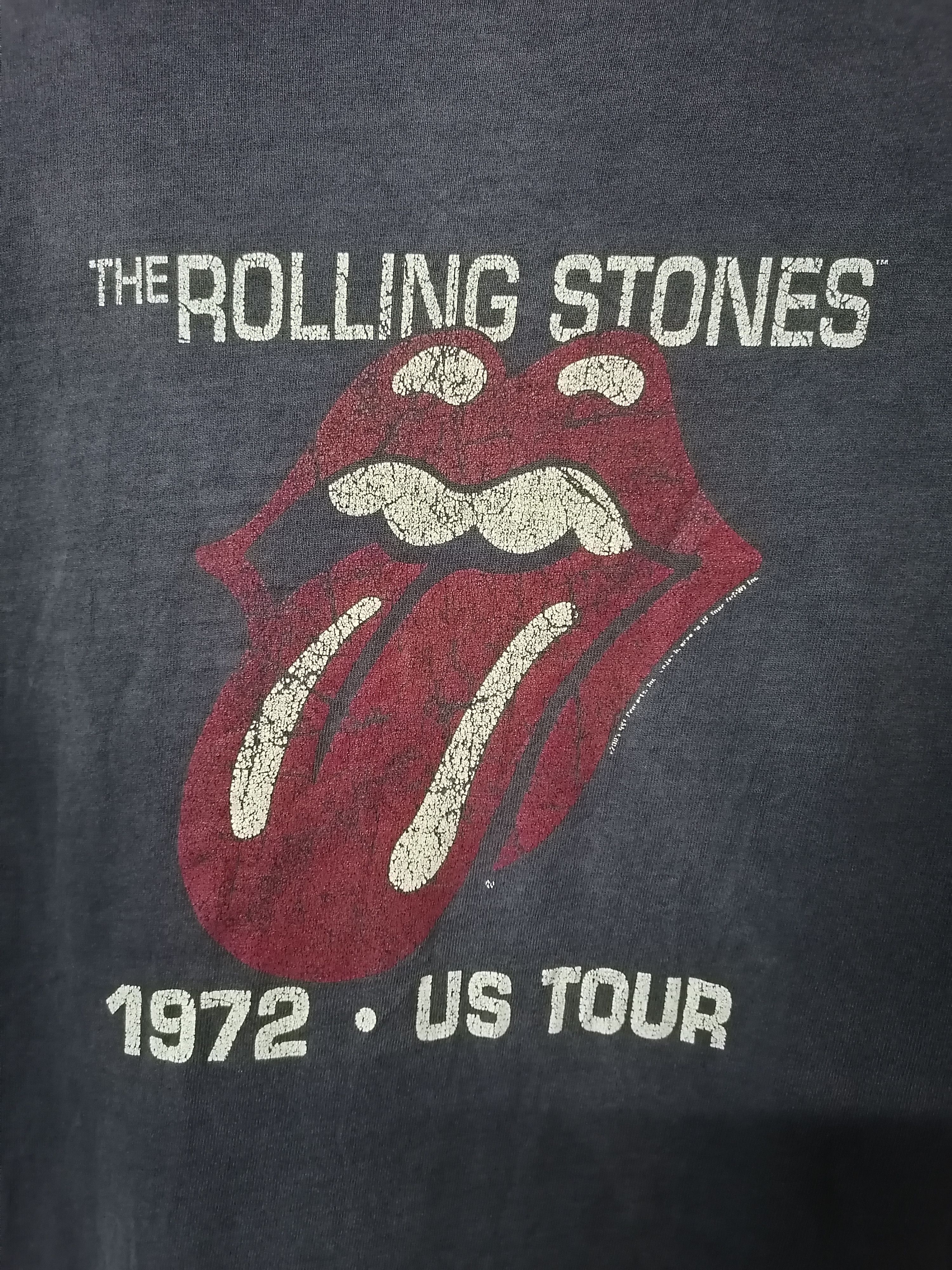 Band Tees × The Rolling Stones × Vintage Trashed Faded Vintage The Rolling Stones Us Tour Band Tees Size US L / EU 52-54 / 3 - 2 Thumbnail