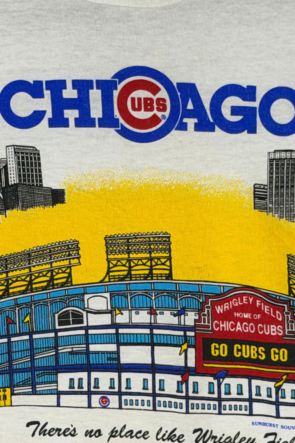Vintage 1988 Chicago Cubs Wrigley Field First Night Game Tee Size US L / EU 52-54 / 3 - 8 Thumbnail