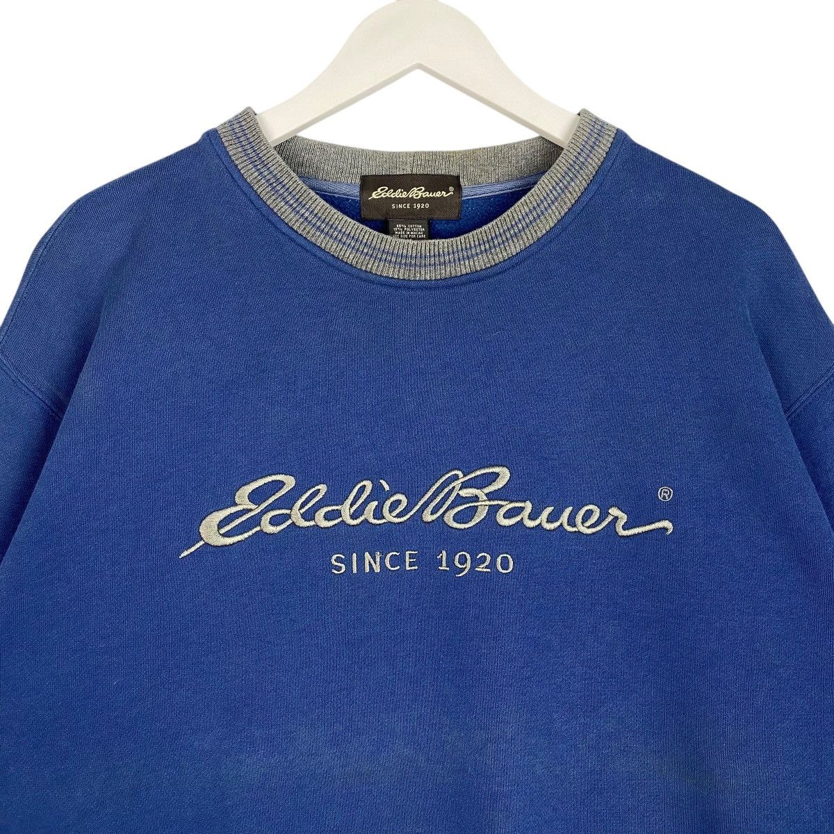 Eddie Bauer × Vintage Vintage Eddie Bauer Embroidered Crewneck Sweatshirt Blue Size US M / EU 48-50 / 2 - 6 Thumbnail