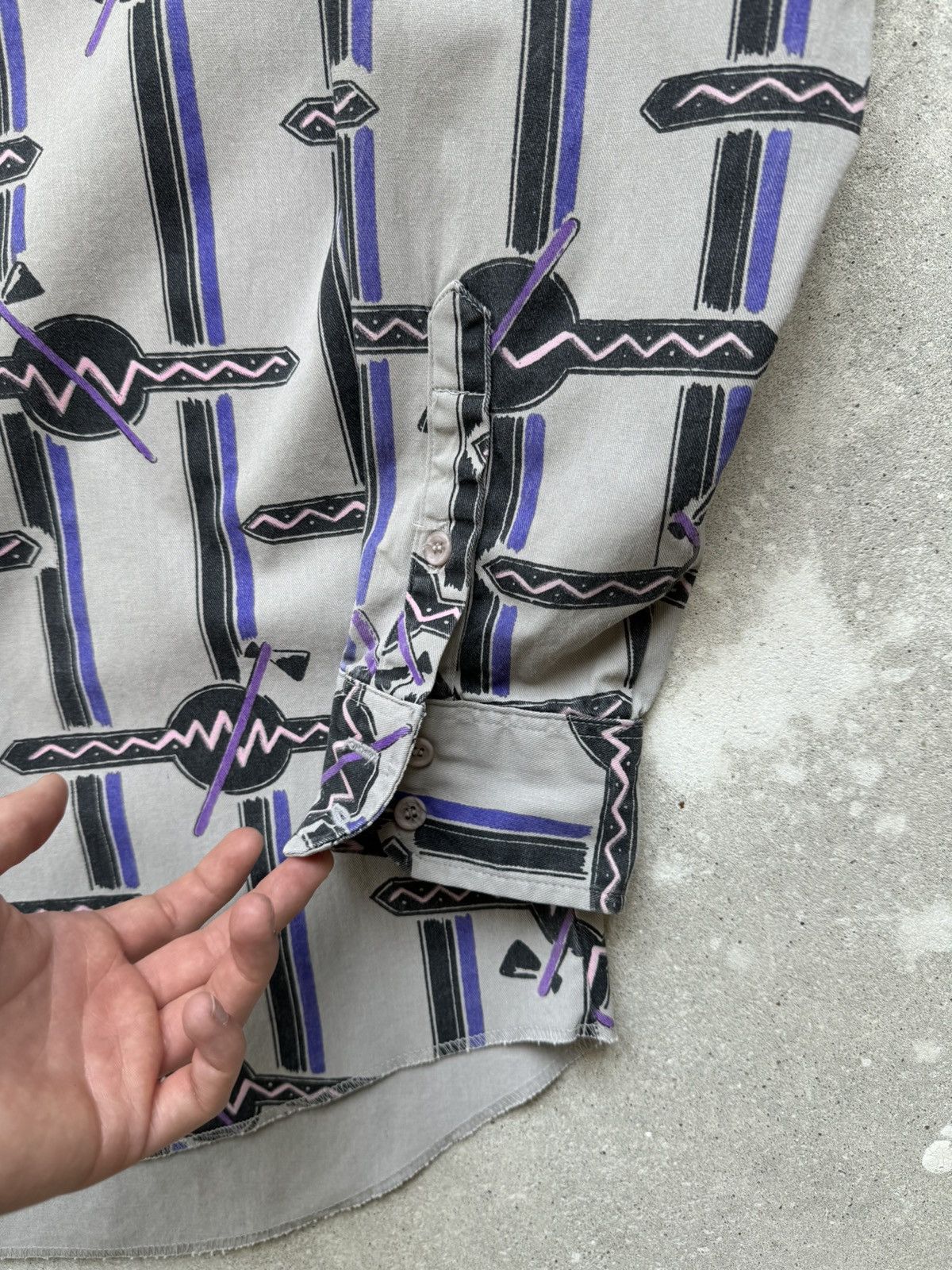 Vintage × Wrangler Vintage Wrangler Aztek Cowboy Shirt Size US XL / EU 56 / 4 - 5 Thumbnail