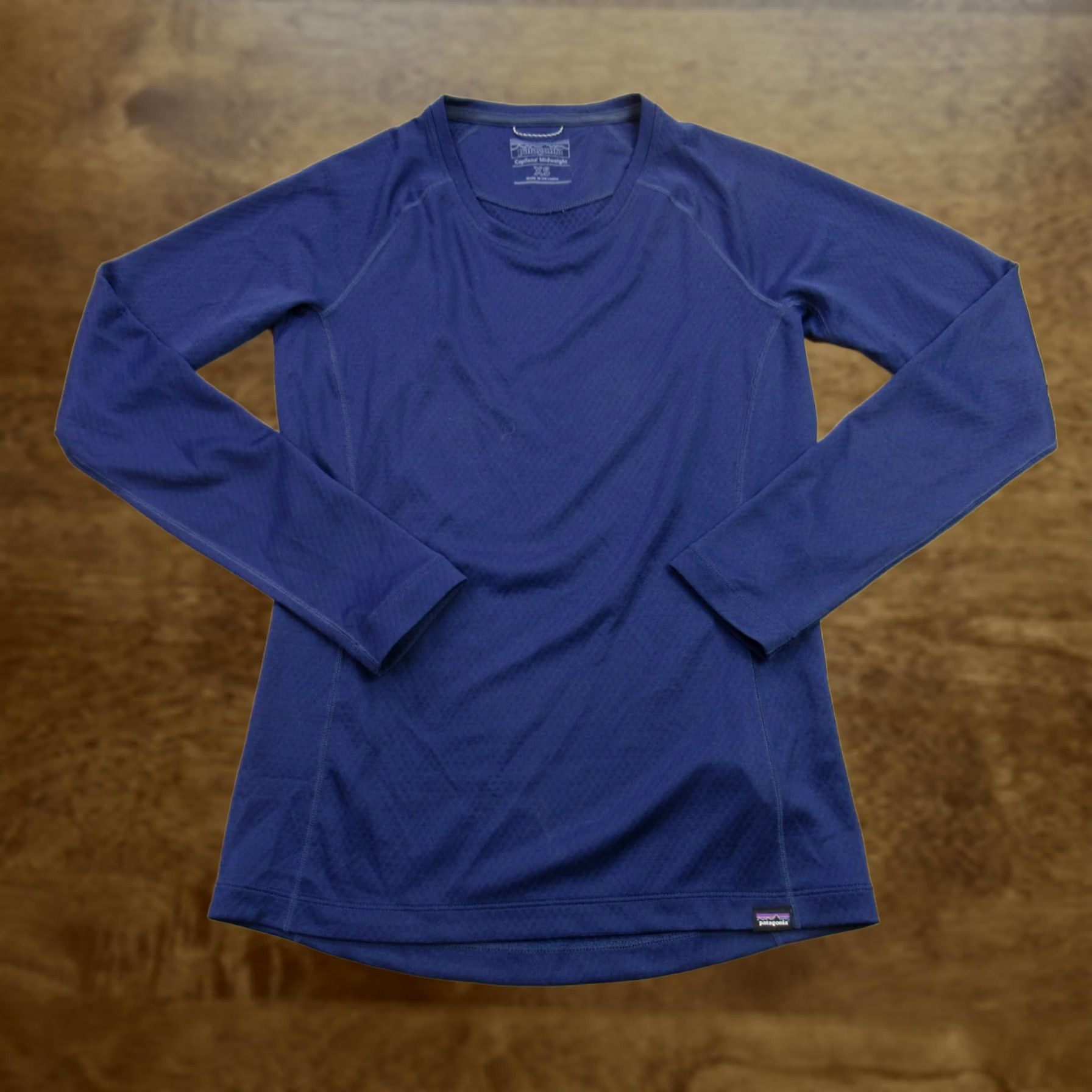 Patagonia Patagonia Shirt Womens XS Long Sleeve Crew Neck Pullover Capilene Blue Capilene Logo Size XS / US 0-2 / IT 36-38 - 1 Thumbnail