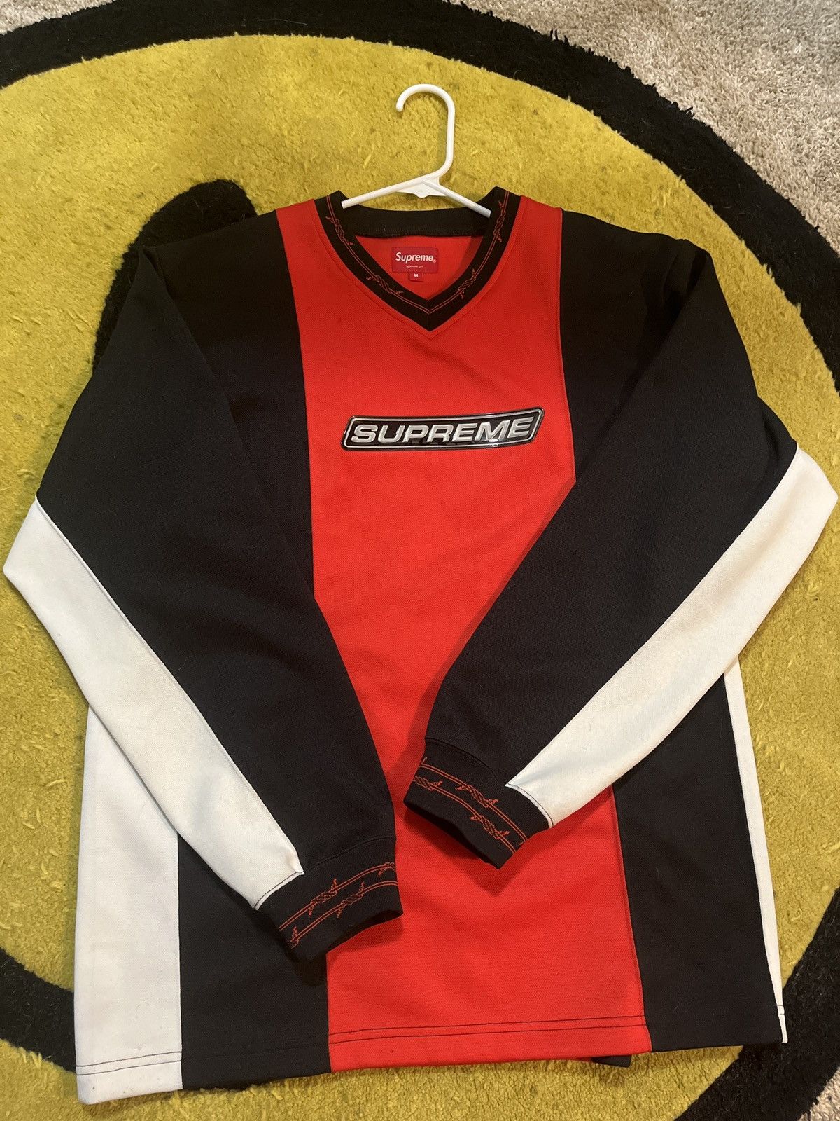 Supreme Supreme barbed wire moto jersey SS19 | Grailed