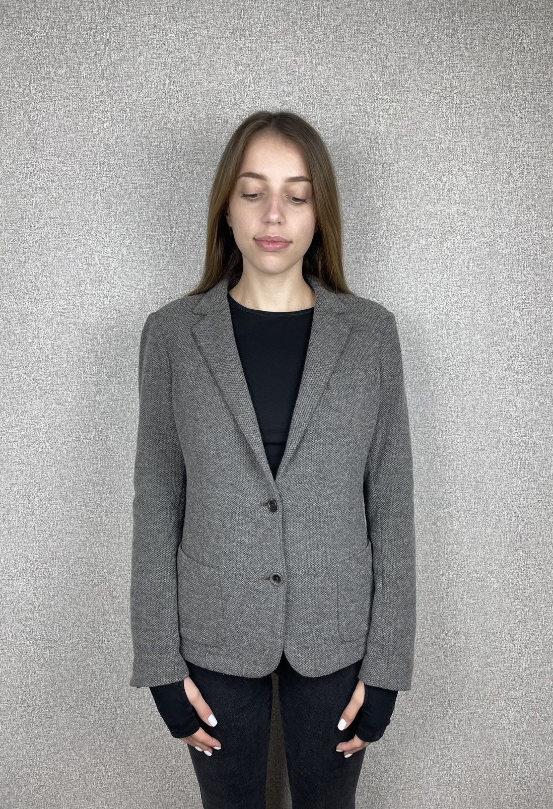 Eleventy Eleventy Women’s Wool Polyamide Two Button Blazer Size M / US 6-8 / IT 42-44 - 1 Thumbnail