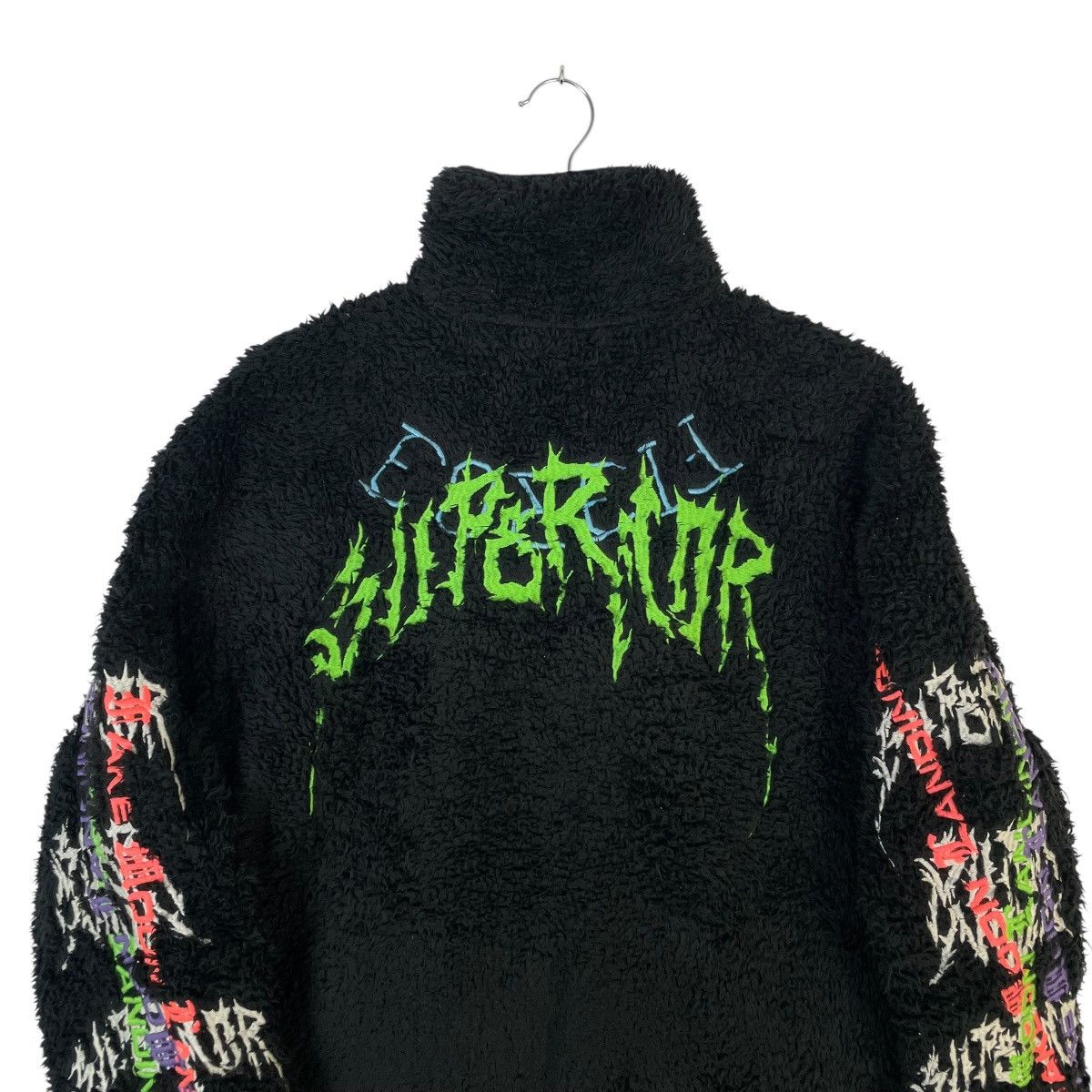 Diesel DIESEL EMBROIDERED WORDING FULL ZIP FLEECE JACKET Size US XL / EU 56 / 4 - 7 Thumbnail