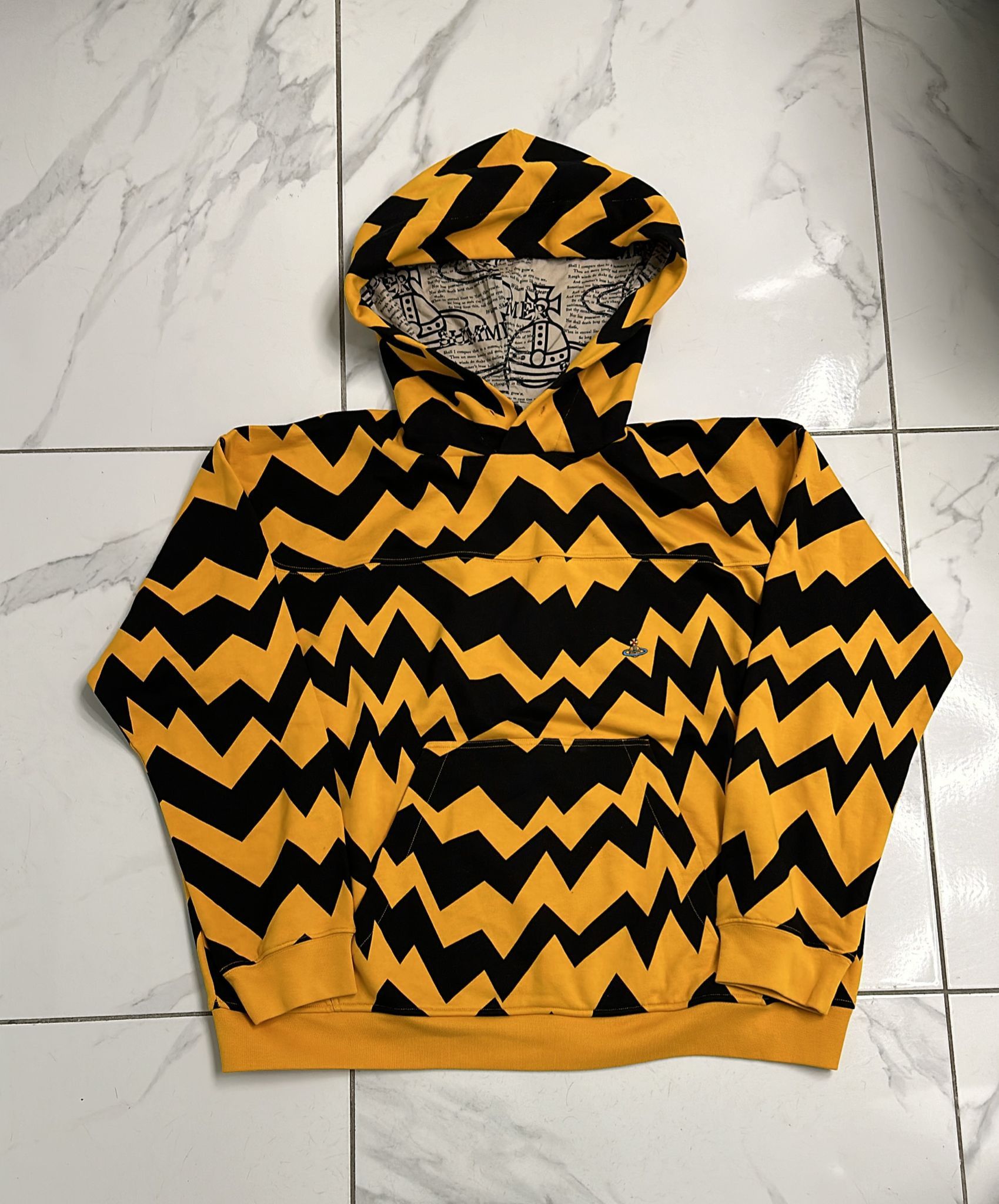 Vivienne Westwood Vivienne Westwood Black & Orange Fresh Hoodie Size US L / EU 52-54 / 3 - 2 Thumbnail