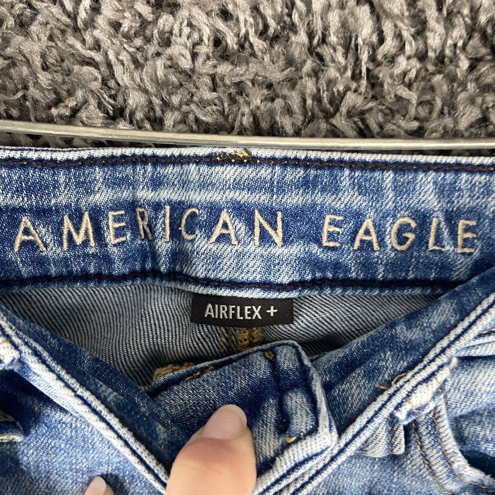 American Eagle Outfitters AMERICAN EAGLE AIRFLEX Athletic Distressed Skinny Jeans Adult 28x27 Blue Mens Size US 28 / EU 44 - 7 Thumbnail