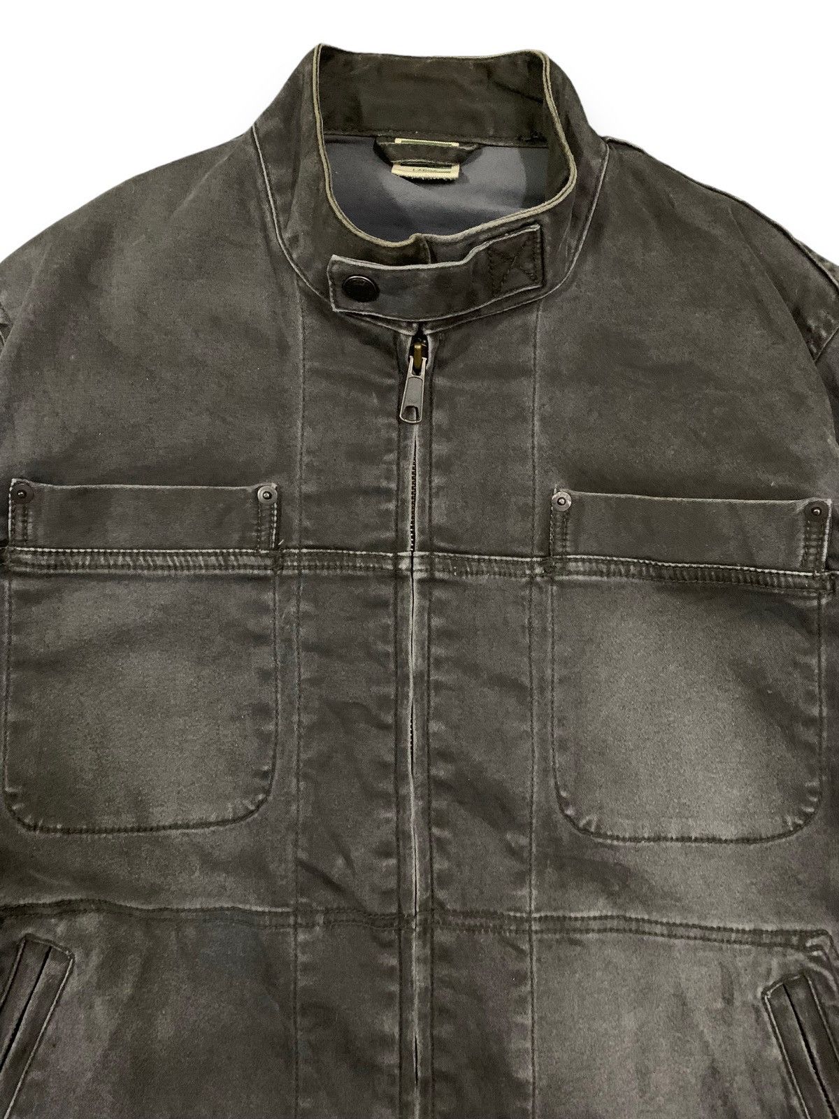 KMRii Vintage Japanese Brand Faded Canvas Biker-Punk Style Jacket Size US M / EU 48-50 / 2 - 5 Thumbnail