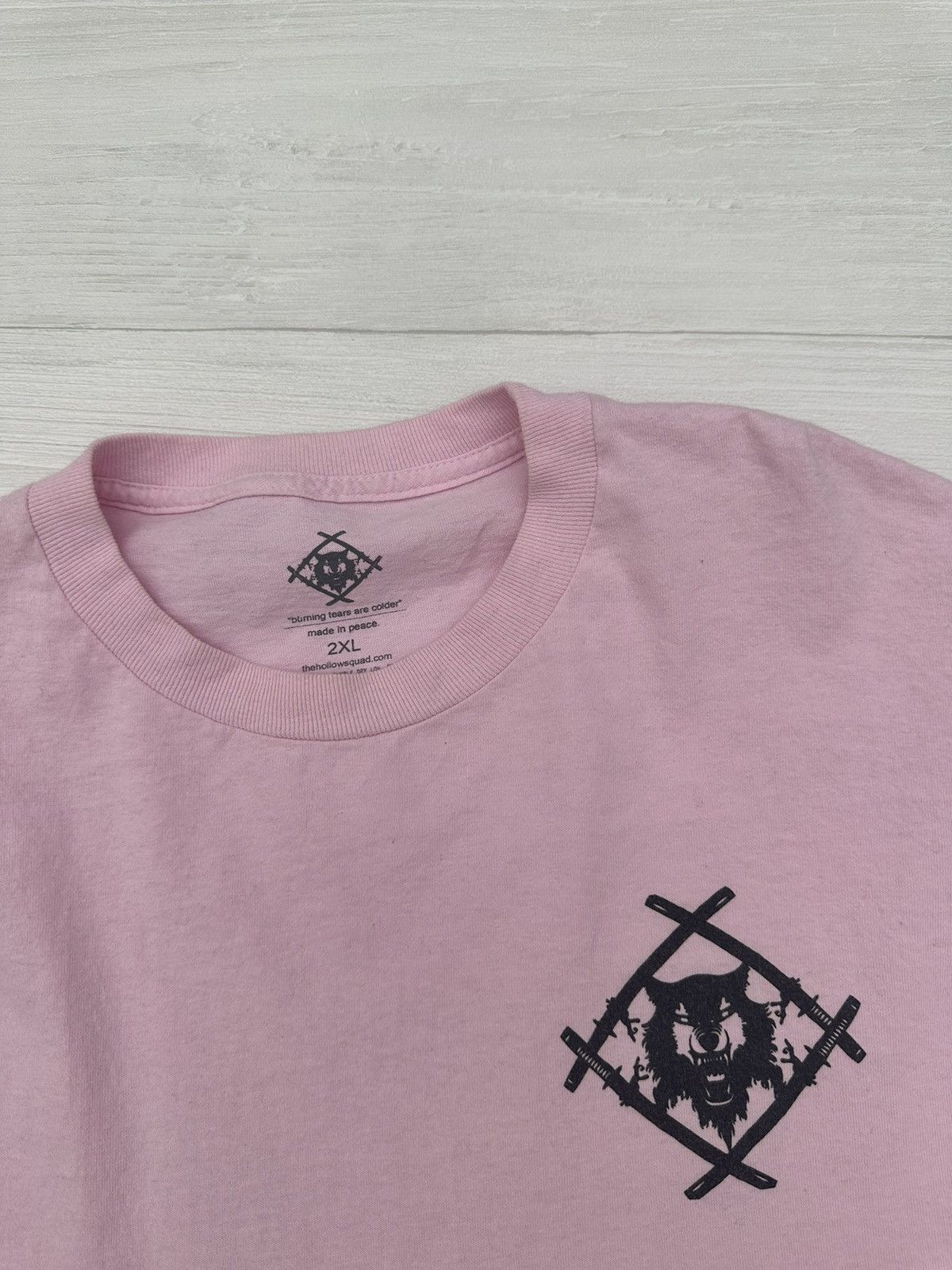 Xavier Wulf / Hollow Squad Xavier Wulf / Hollow Squad Pink Wolf Logo Long Sleeve Tee Size US XXL / EU 58 / 5 - 3 Thumbnail