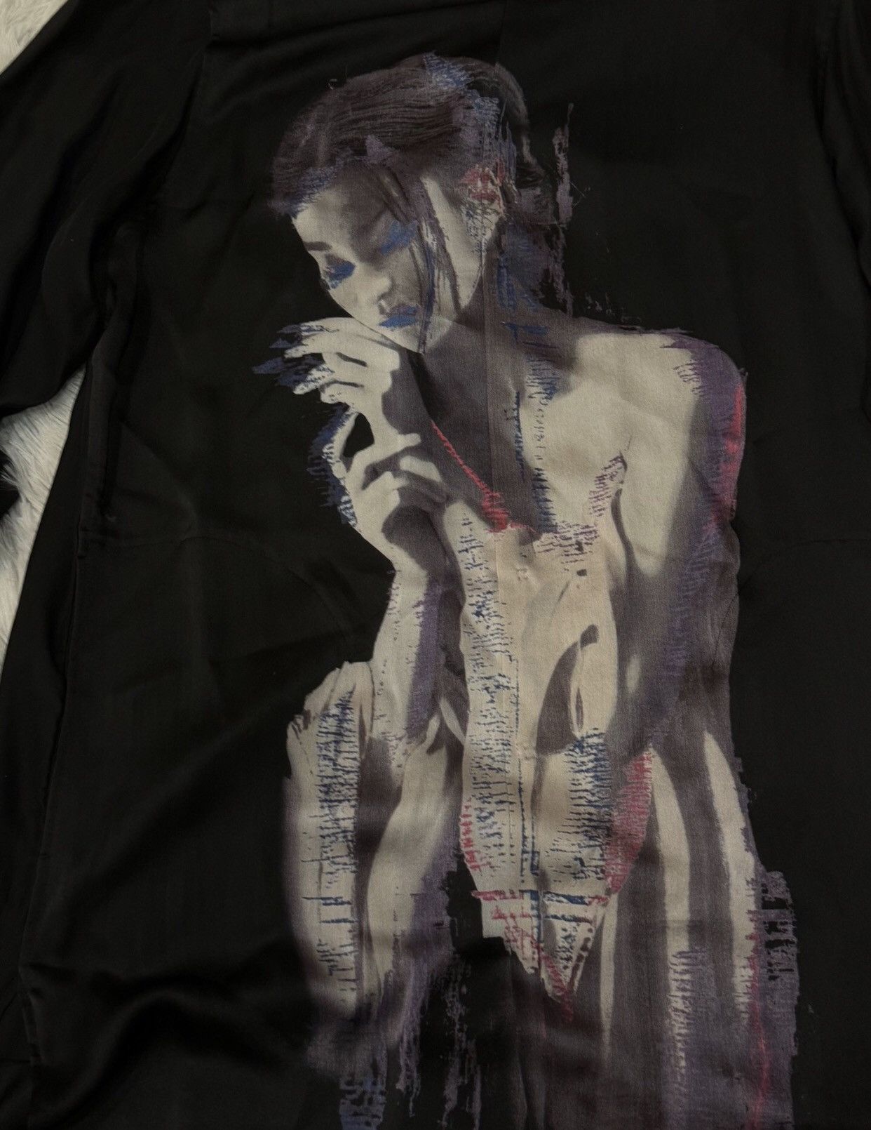 Yohji Yamamoto Yohjiyamamoto Yamamoto Yohji Fan Bingbing silk shirt 2412- Size M / US 6-8 / IT 42-44 - 5 Thumbnail