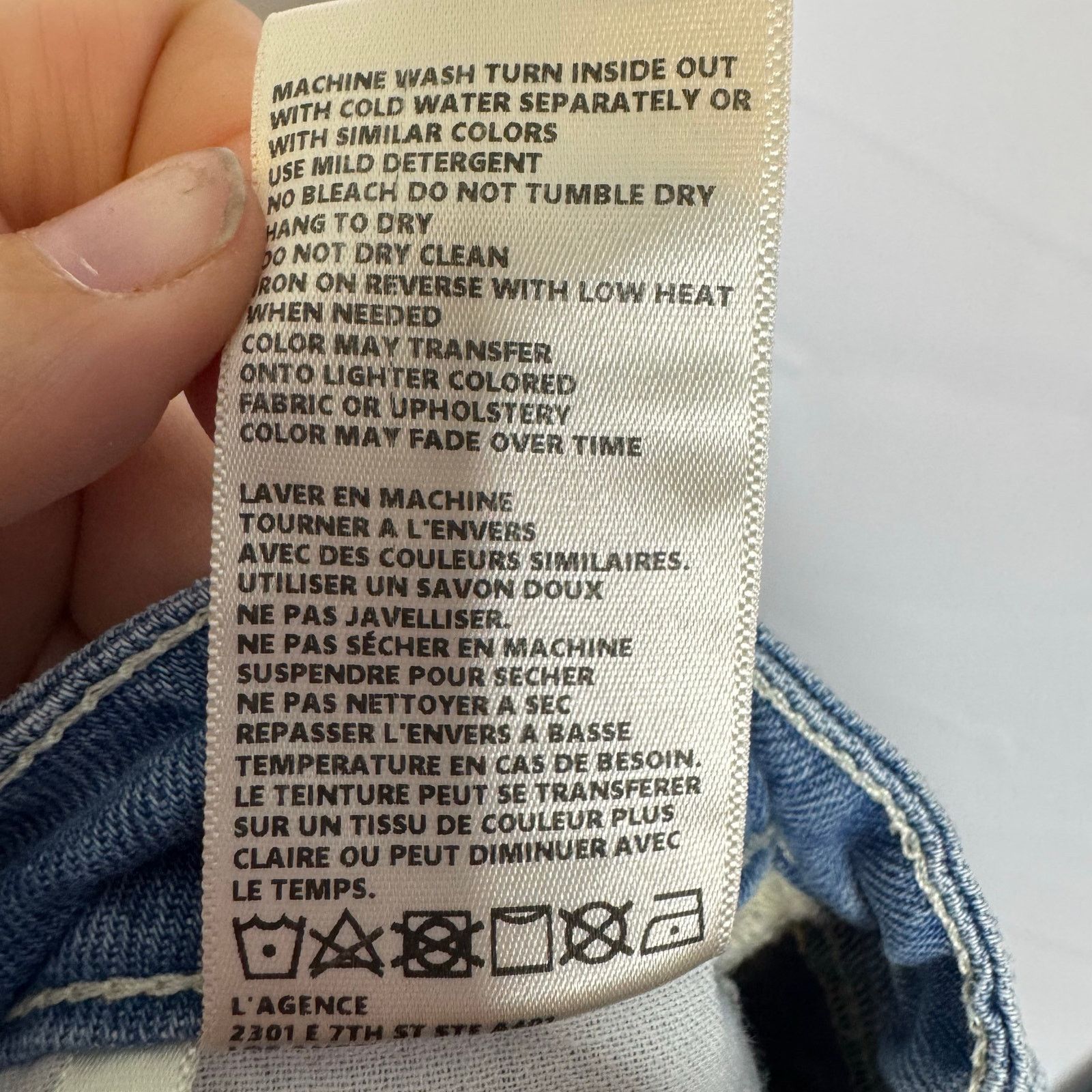 L'AGENCE L’AGENCE June Ultra High Rise Straight Leg Jeans Size 31 Size 31" - 8 Thumbnail