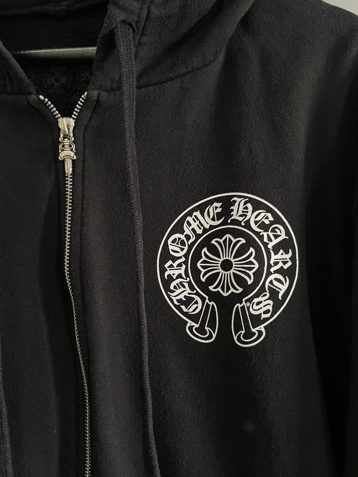 ◆CHROME HEARTS◆MIAMI HORSESHOE PULLOVER HOODIE 黒 パーカー Chrome Hearts Horse Shoe Miami Exclusive Hoodie Black Men