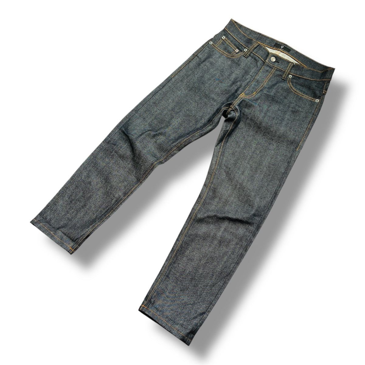 Raf Simons Grails Jil Sander Raf Simons Black Redline Selvedge Jeans Size US 31 - 6 Thumbnail