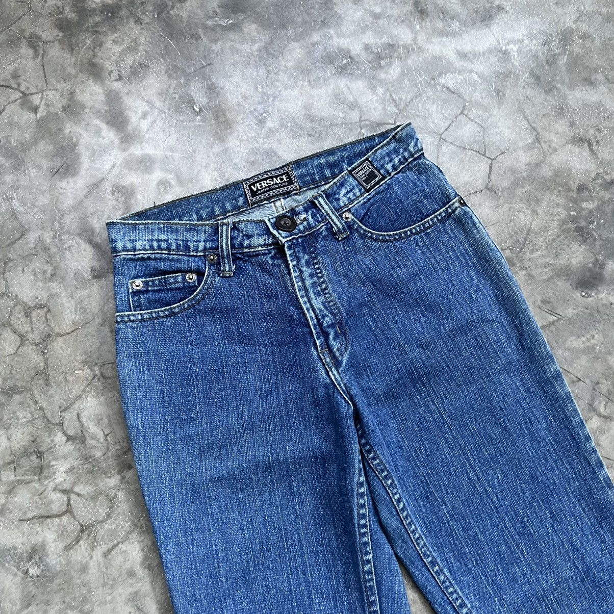 Versace Vintage 90s Versace Couture bootcut Jeans Size US 27 - 3 Thumbnail