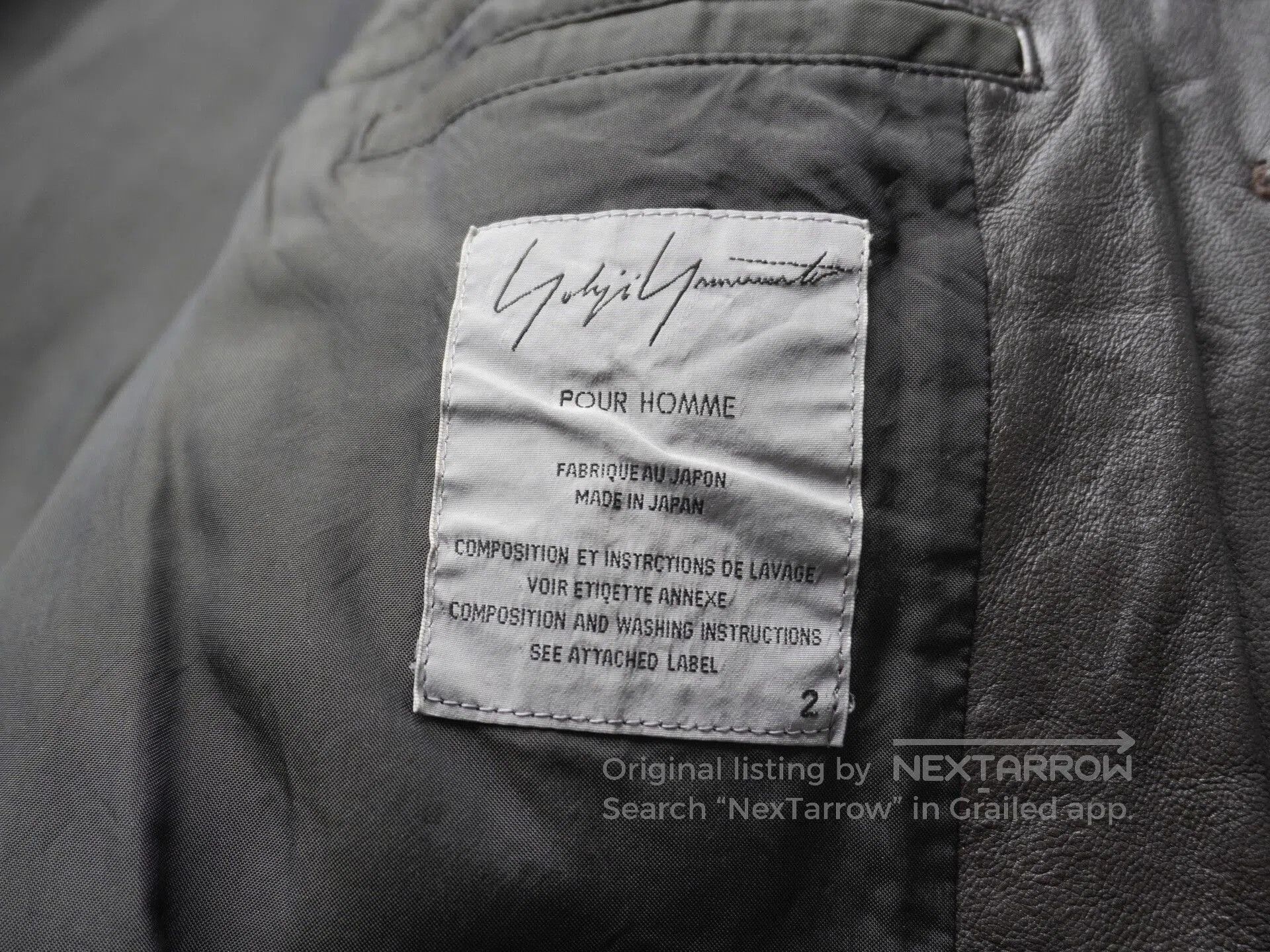 Yohji Yamamoto Yohji Yamamoto 2006AW Leather Jacket. Size US M / EU 48-50 / 2 - 8 Thumbnail