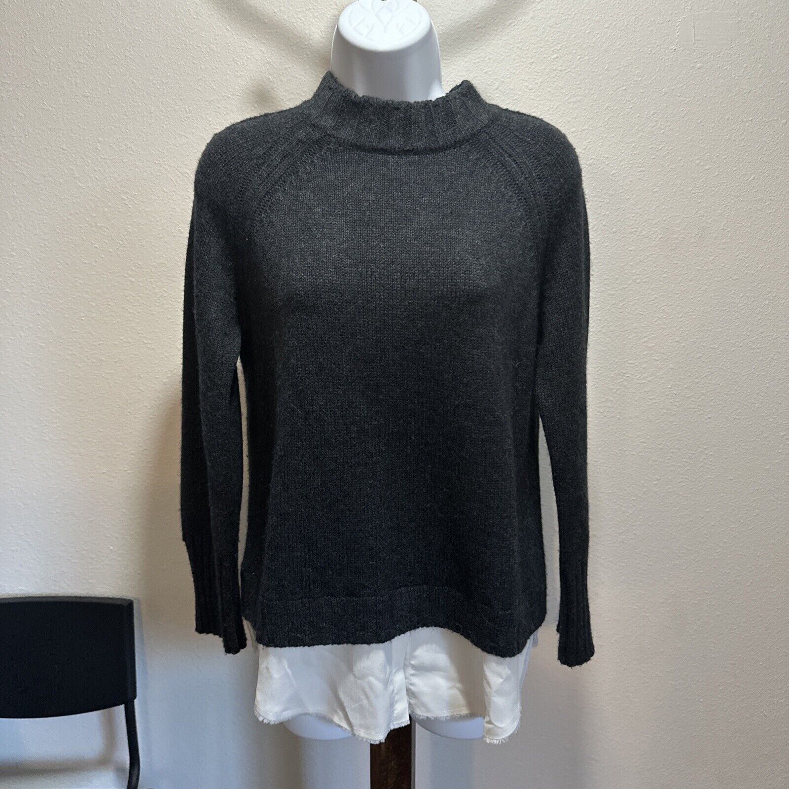 Brochu Walker Brochu Walker Cashmere Wool Layered-Look Sweater - Gray - XS Size XS / US 0-2 / IT 36-38 - 1 Thumbnail