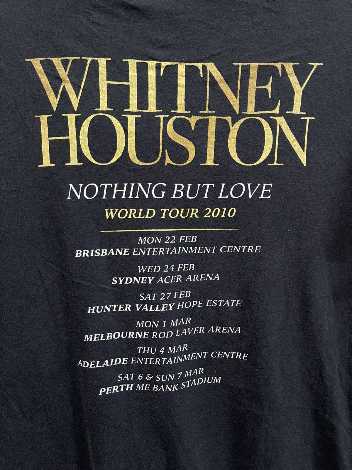 Band Tees Lee Men's Whitney Houston World Tour🔥🔥🔥 Size US M / EU 48-50 / 2 - 4 Thumbnail