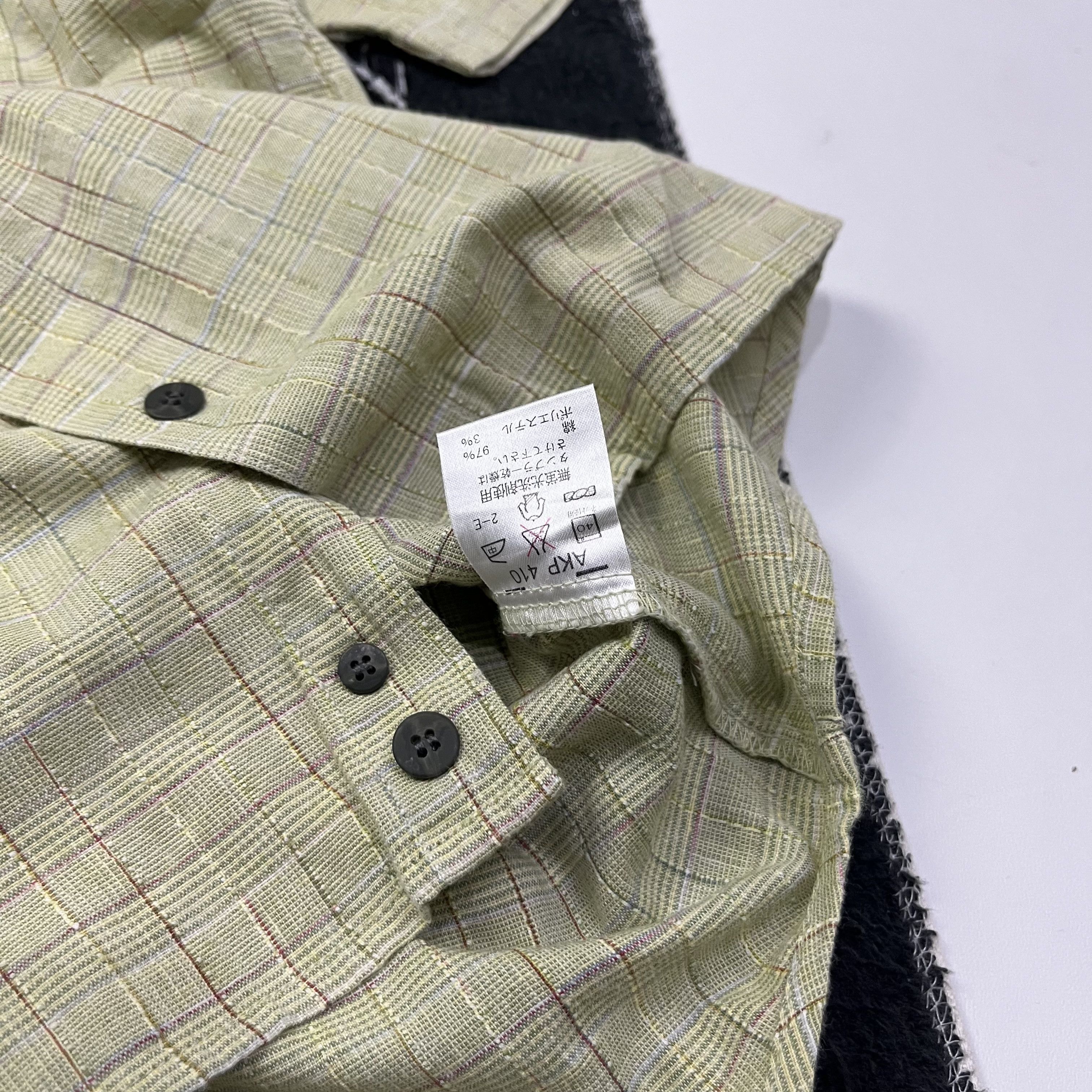 Japanese Brand Kansai yamamoto Textured button ups shirt Size US M / EU 48-50 / 2 - 4 Thumbnail