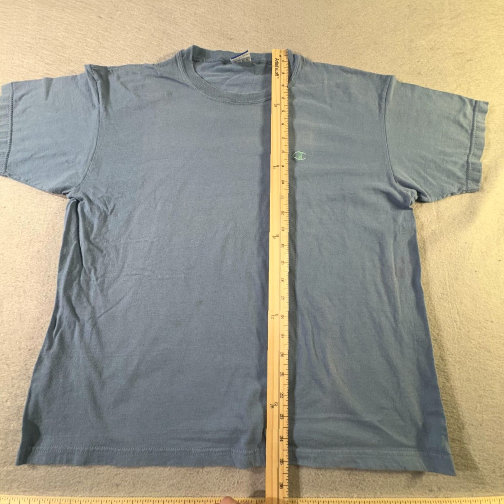 Champion VINTAGE Champion Shirt Mens Medium Blue Embroidered Logo Tee 90s Classic Sports Mens Shirt Size US M / EU 48-50 / 2 - 7 Thumbnail