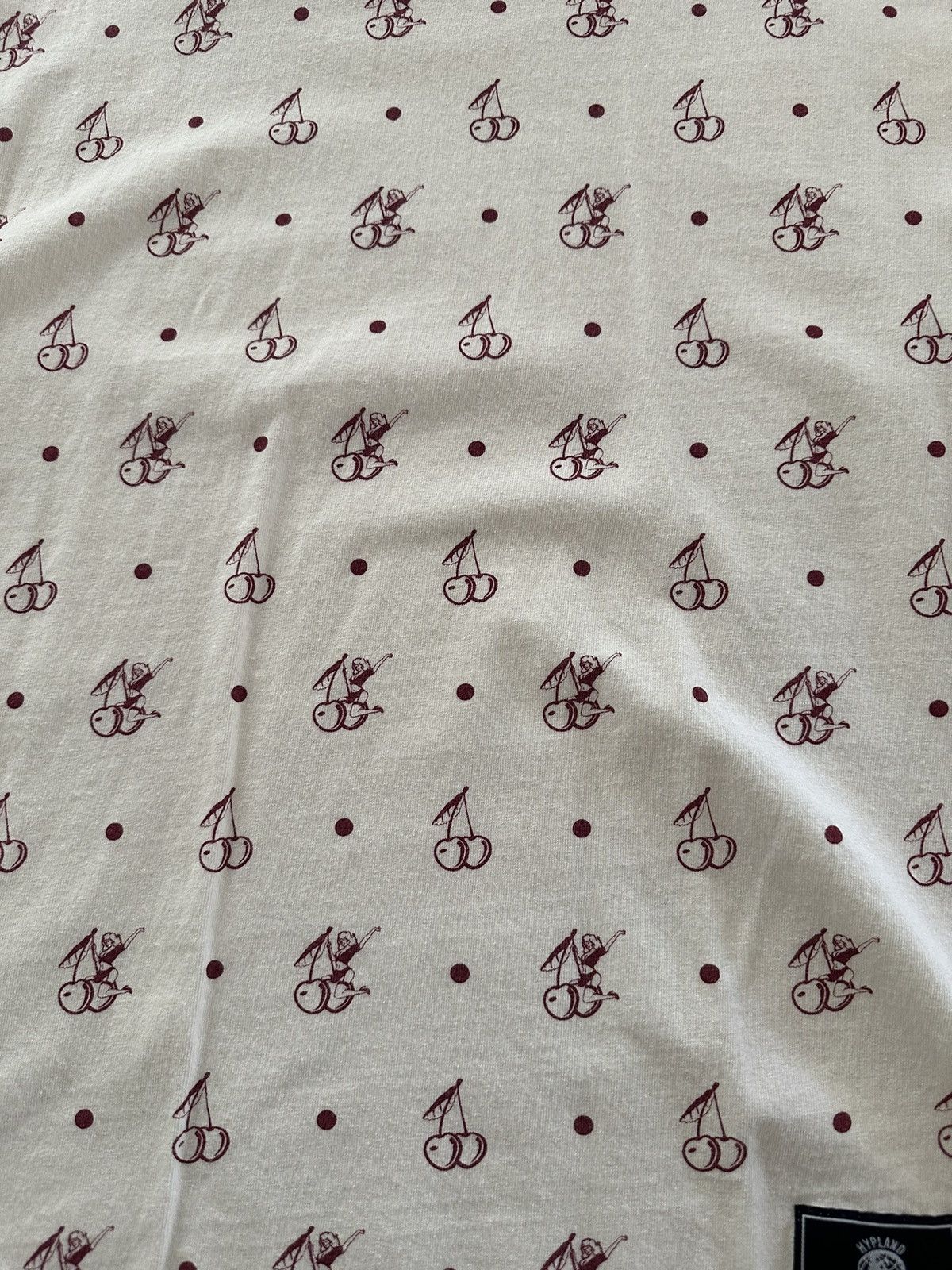 Hypland Hypland Cream Girls And Cherrys All Over Print T-shirt SizeL Size US L / EU 52-54 / 3 - 2 Thumbnail