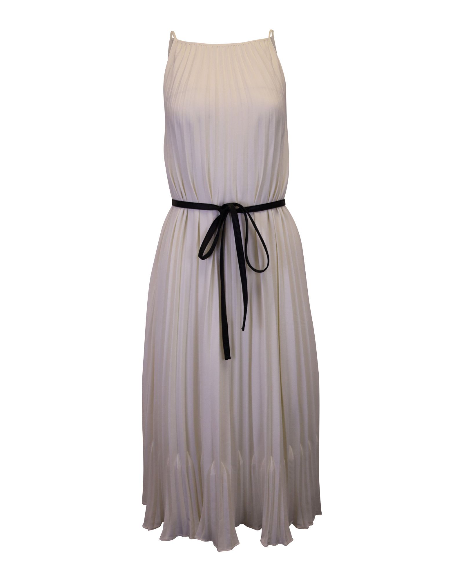 Proenza Schouler Proenza Schouler White Label Pleated Midi Dress with Leather Size S / US 4 / IT 40 - 1 Thumbnail