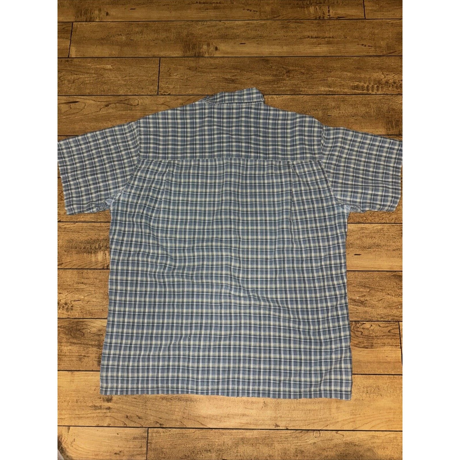 Chaps VNT Chaps Ralph Lauren Plaid Short Sleeve Shirt Blue L 25x30 Size US L / EU 52-54 / 3 - 6 Thumbnail