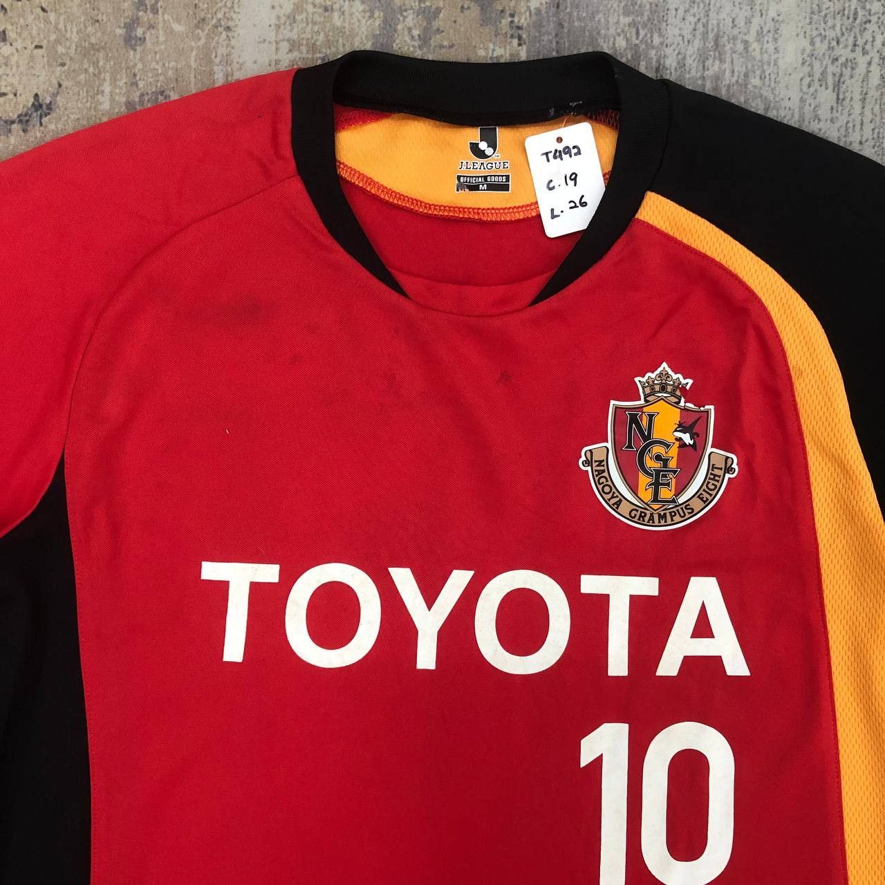 Japanese Brand T492 J LEAGUE OGAWA TOYOTA NAGOYA GRAMPUS EIGHT JERSEYS Size US M / EU 48-50 / 2 - 3 Thumbnail