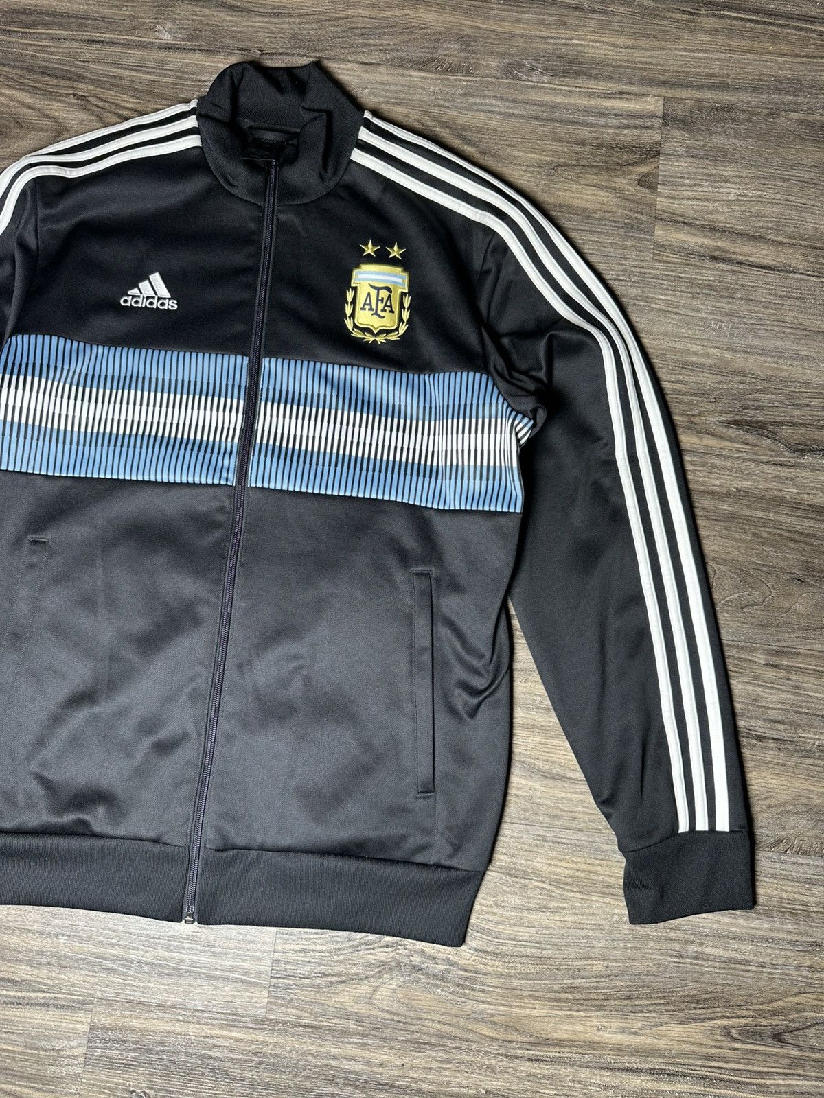 Adidas Adidas Argentina AFA Soccer Full zip Track Jacket Size US L / EU 52-54 / 3 - 2 Thumbnail