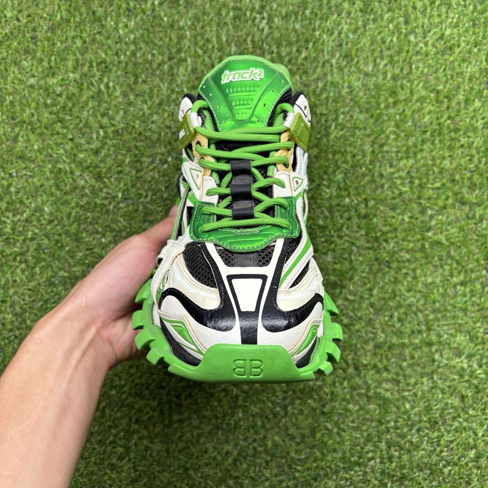 Balenciaga Balenciaga Track 2 Trainer ' White Green ' | GREAT COND! Size US 10 / EU 43 - 7 Thumbnail