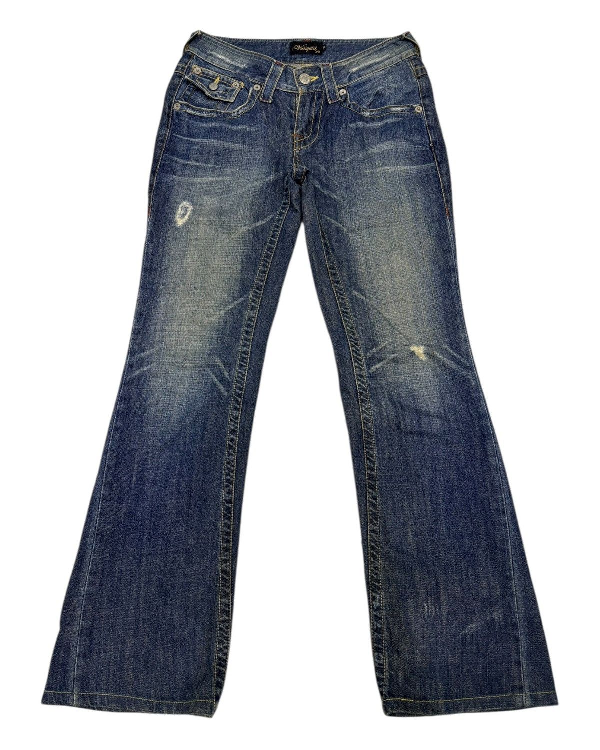 Tornado Mart FLARE TWISTED🔥VANQUISH CLAWMARK FLARED DENIM JEANS Size US 28 / EU 44 - 1 Thumbnail