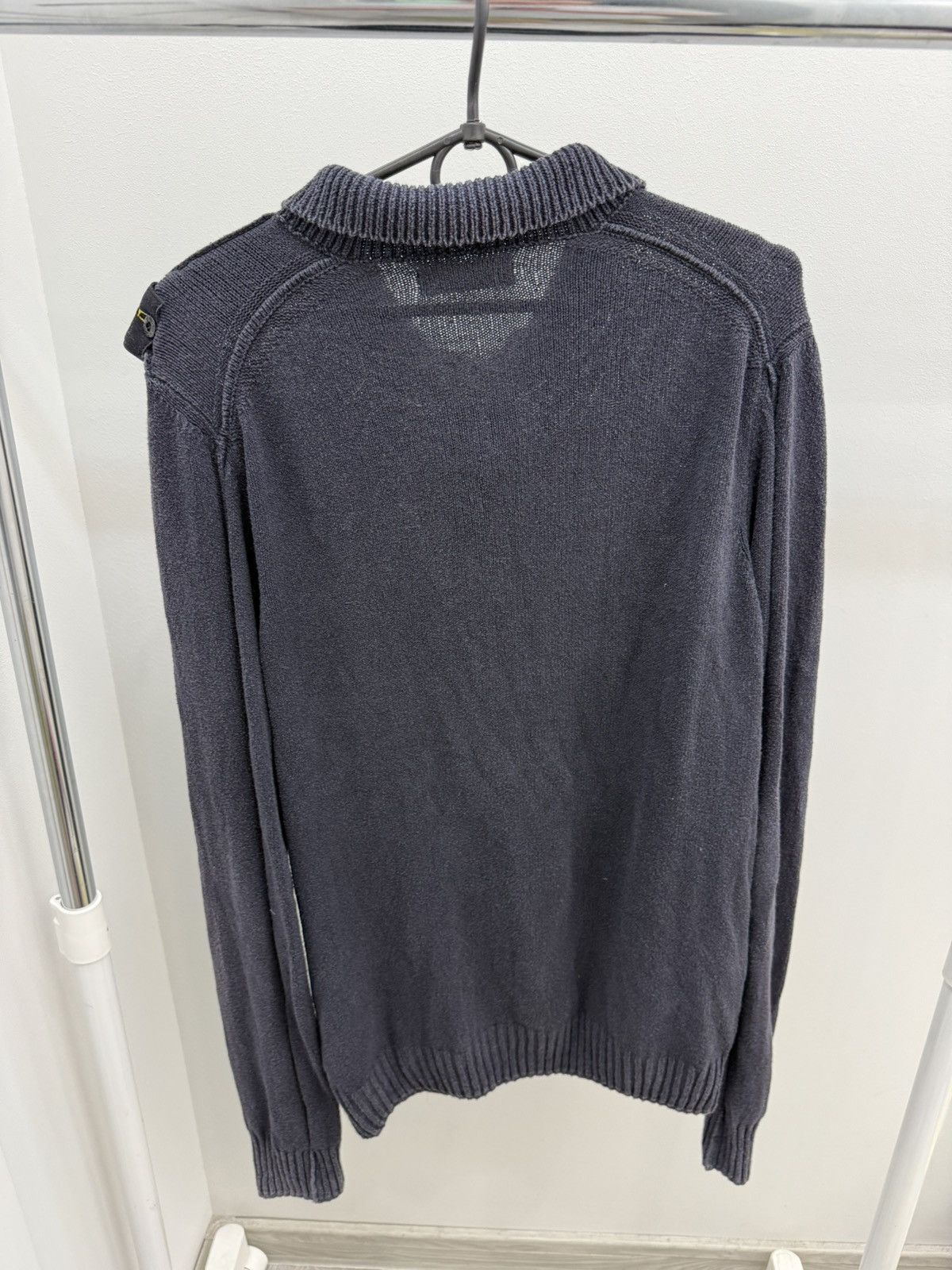 Stone Island Vintage Stone Island Shoelder Badge Knit Cotton Zip Sweater Size US XL / EU 56 / 4 - 3 Thumbnail