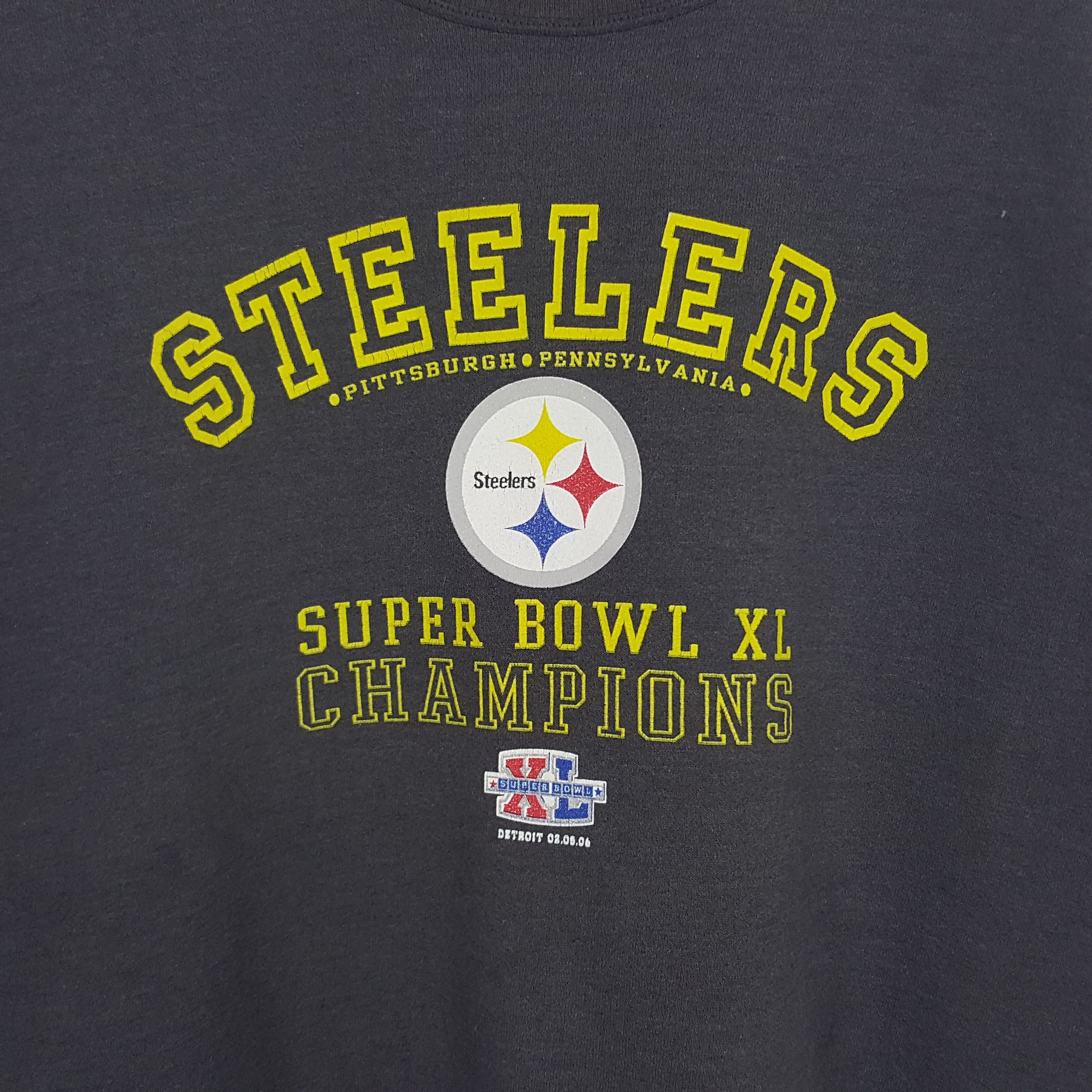 Lee × NFL × Vintage Vintage Steelers Super Bowl XL Champions Sweatshirt Size US XXL / EU 58 / 5 - 2 Thumbnail