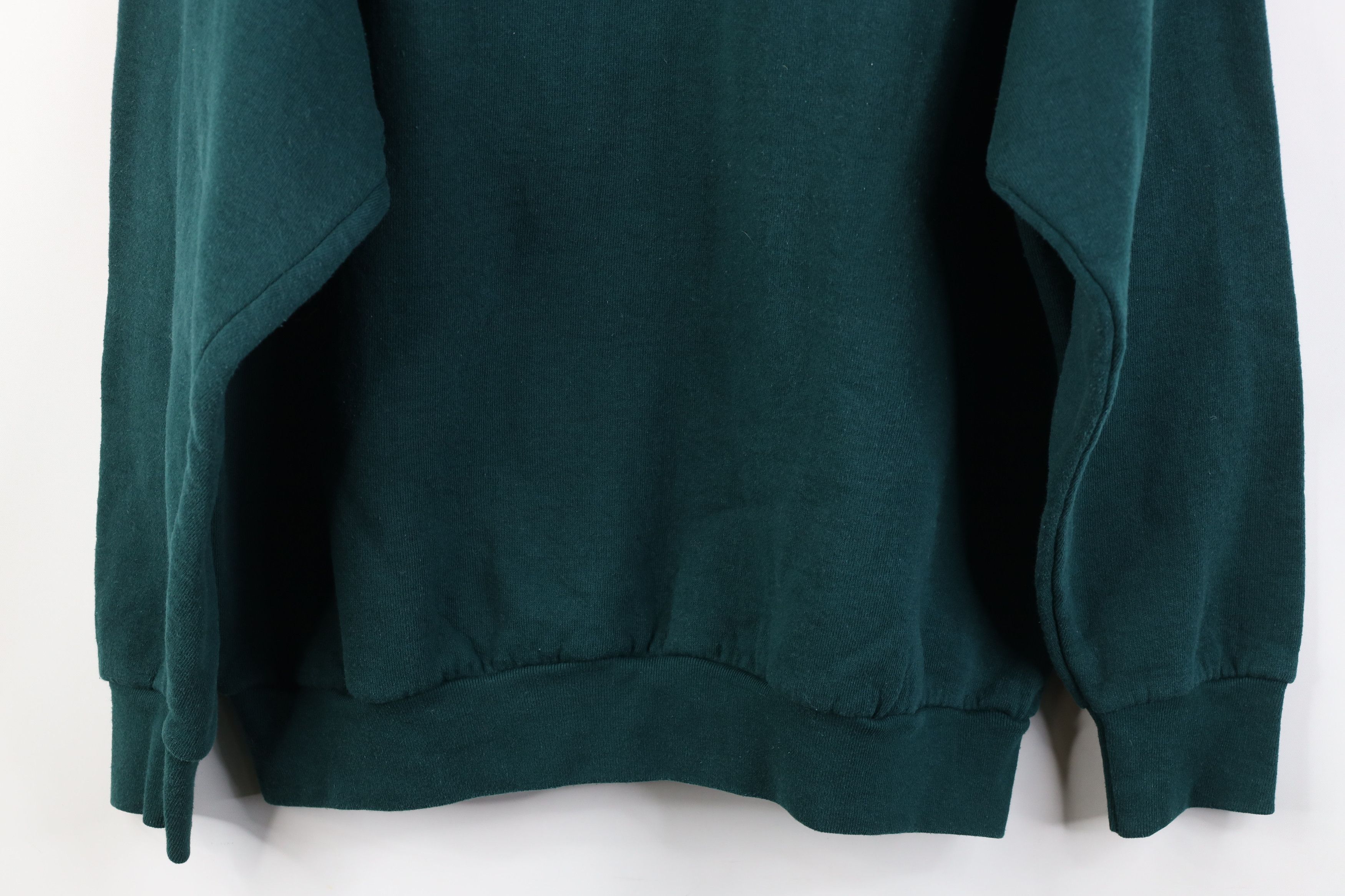 Vintage Vintage 90s Streetwear Crewneck Sweatshirt Hunter Green USA Size L / US 10 / IT 46 - 11 Thumbnail