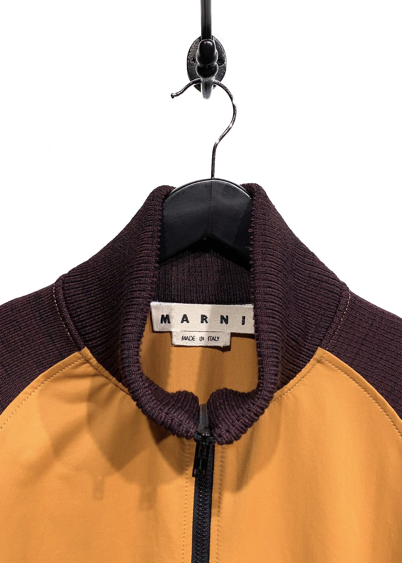 Marni Marni Yellow Burgundy Navy Colourblock Zip-up Track Sweater Size US M / EU 48-50 / 2 - 5 Thumbnail