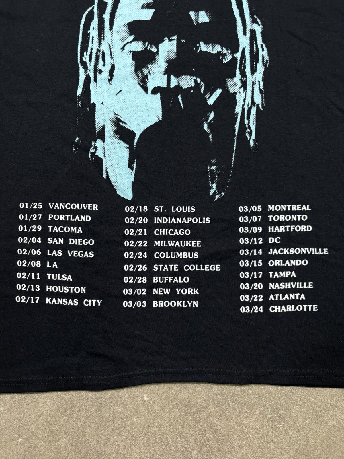 Travis Scott Travis Scott Astroworld Tour Tee, Black Size US XL / EU 56 / 4 - 5 Thumbnail