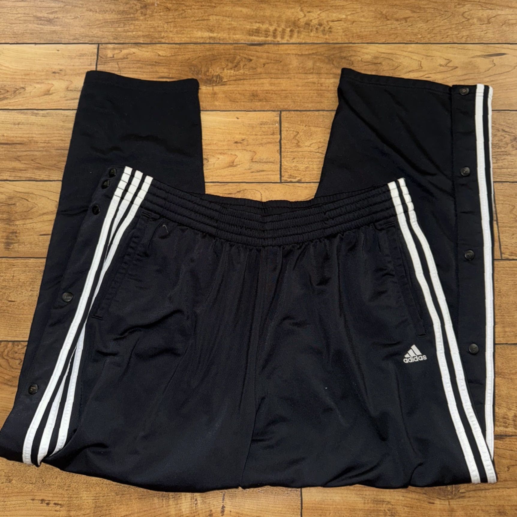 Adidas Adidas Breakaway Pants Black L 38x30 Men Track Pants Activewear Regular Mens Size US 33 - 3 Thumbnail