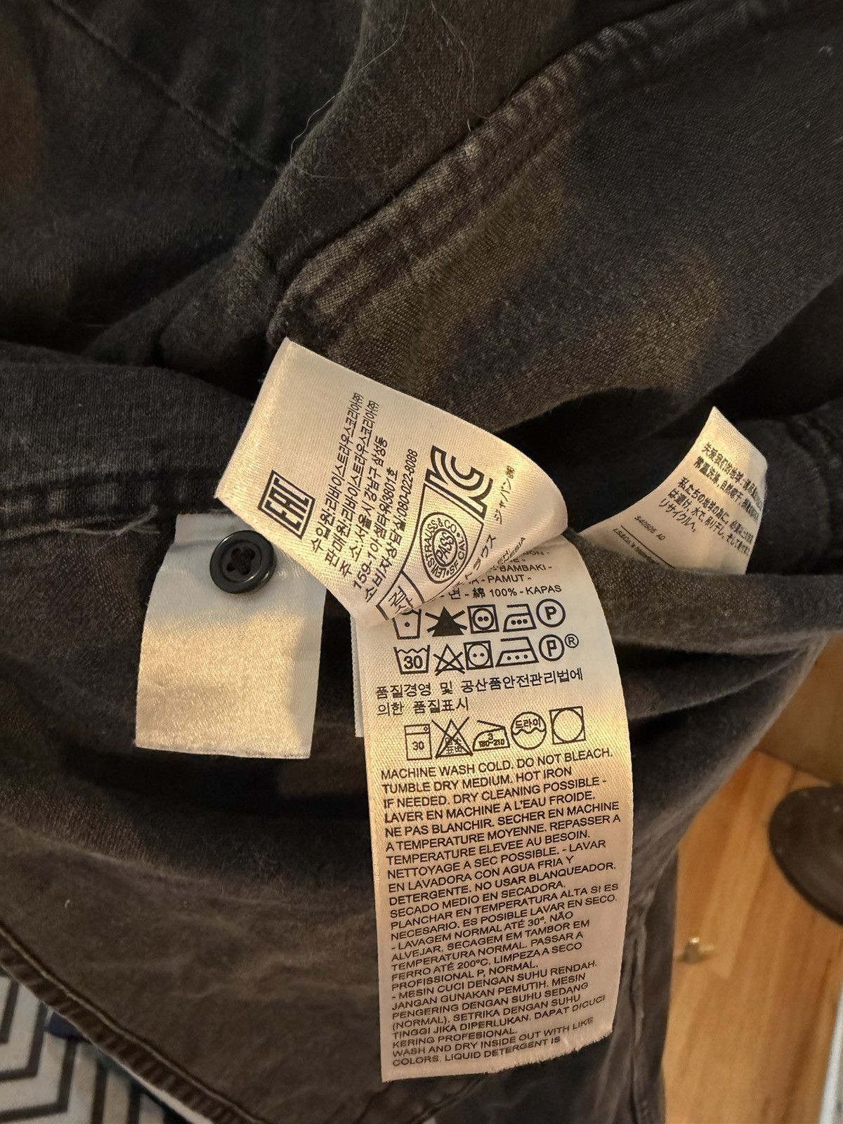 Levi's levi’s black denim shirt orange tab Size US XL / EU 56 / 4 - 6 Thumbnail
