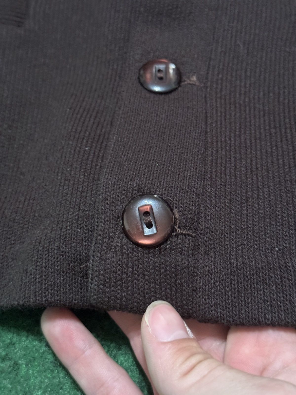 Vintage Vintage 80s 90s Schoolboy USA Made Brown Grandpa Cardigan Size US M / EU 48-50 / 2 - 3 Thumbnail
